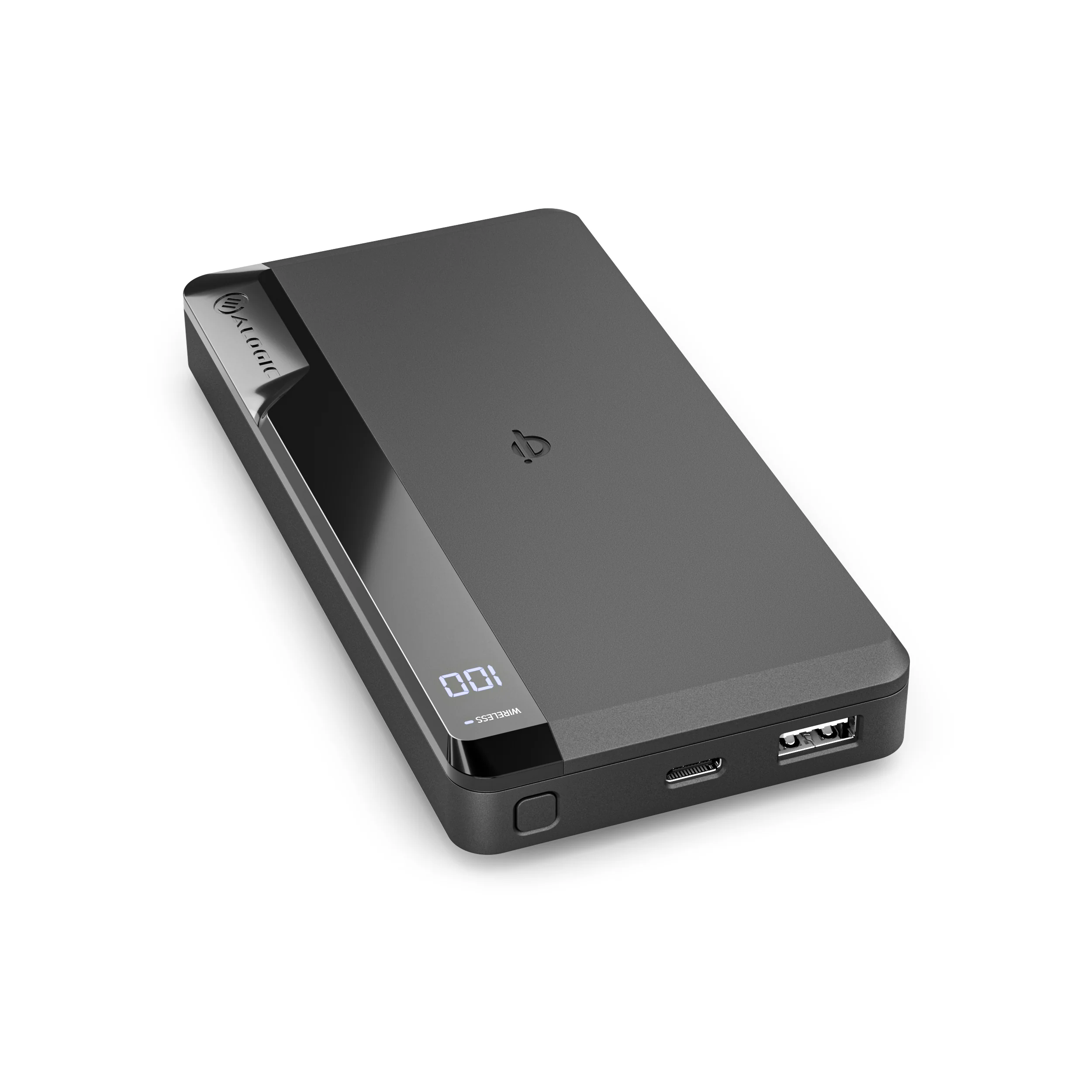 ALOGIC USB-C 10,000mAh Wireless Power Bank Ultimate with Fast Charging - Black - Image 3