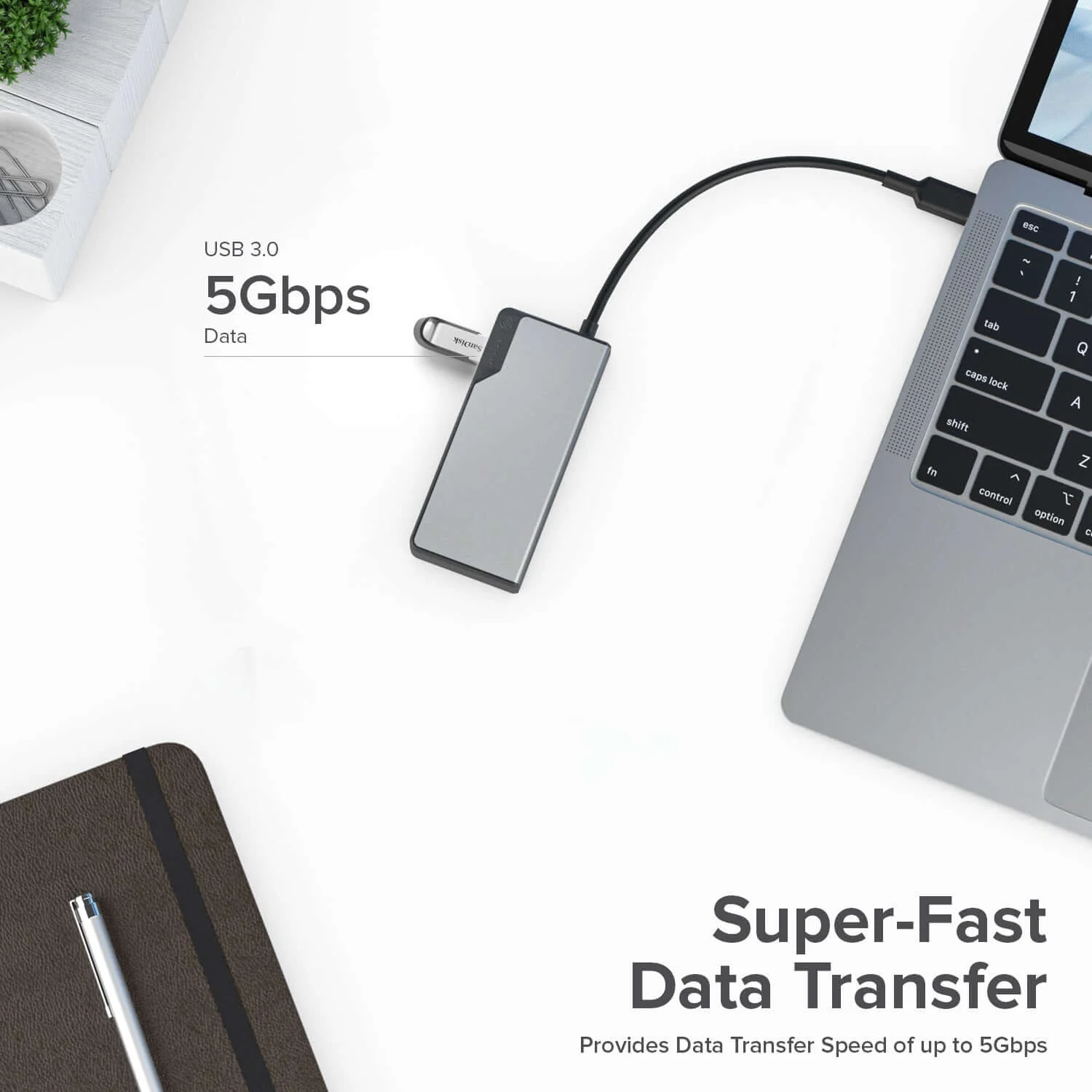 ALOGIC USB-C Fusion SWIFT 4-in-1 Hub - Image 2