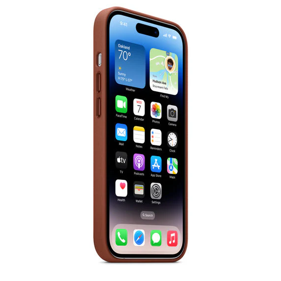Apple Leather Case with MagSafe for iPhone 14 Pro - Image 8