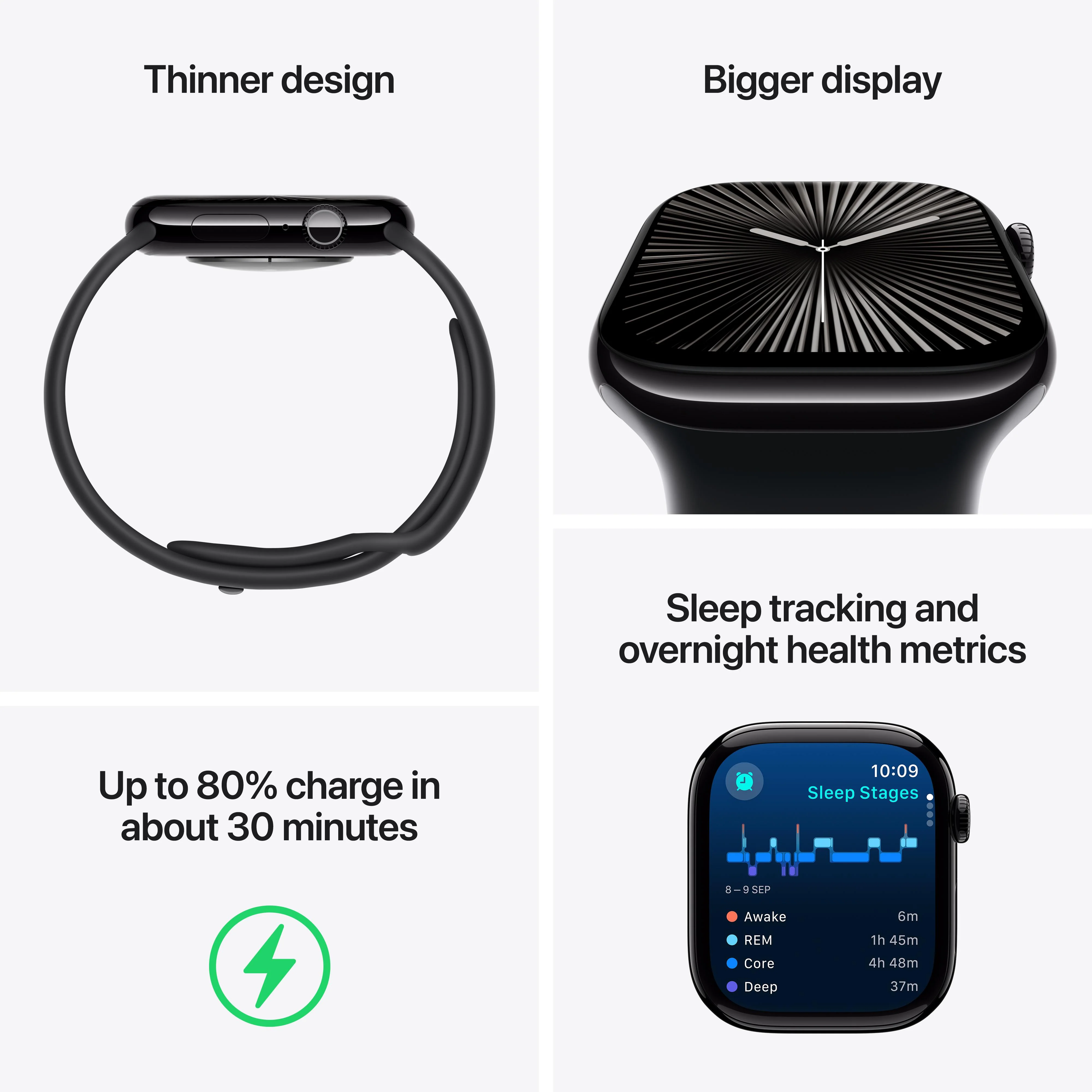 Apple Watch Series 10 GPS + Cellular 46mm Gold Titanium Case with Gold Milanese Loop - M/L - Image 3