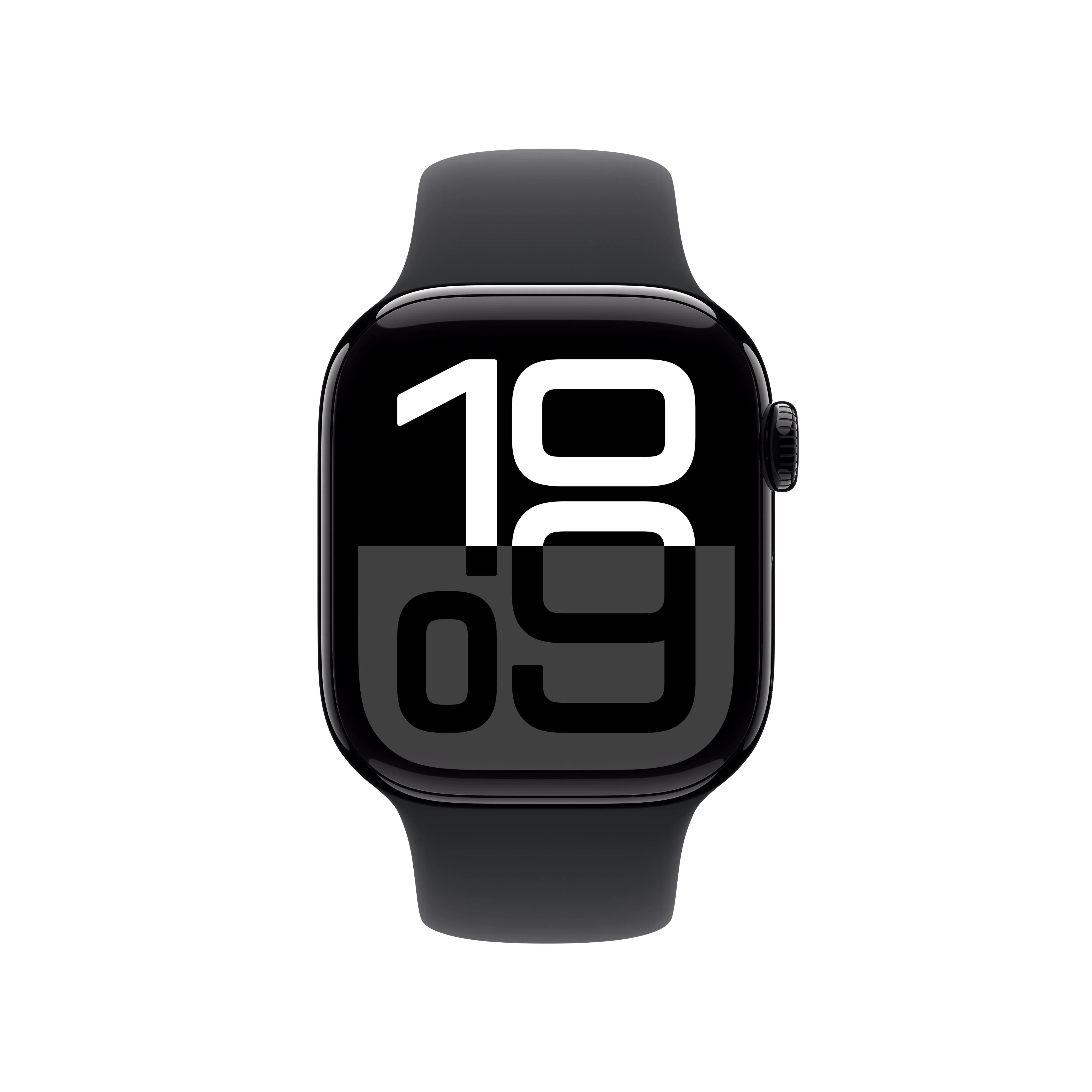 Apple Watch Series 10 GPS + Cellular 42mm Jet Black Aluminium Case with Black Sport Band - S/M - Image 2