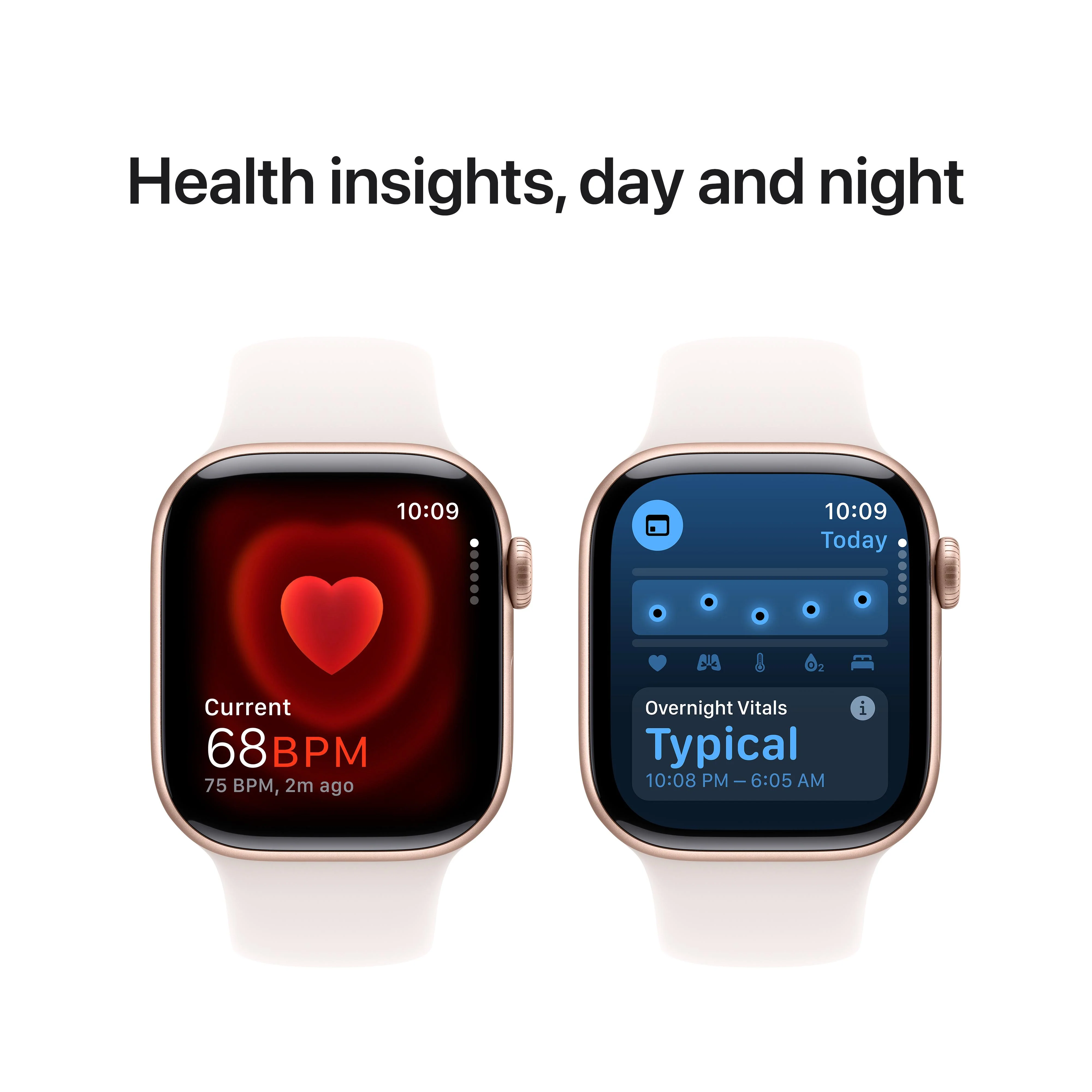 Apple Watch Series 10 GPS + Cellular 42mm Rose Gold Aluminium Case with Light Blush Sport Band - S/M - Image 5