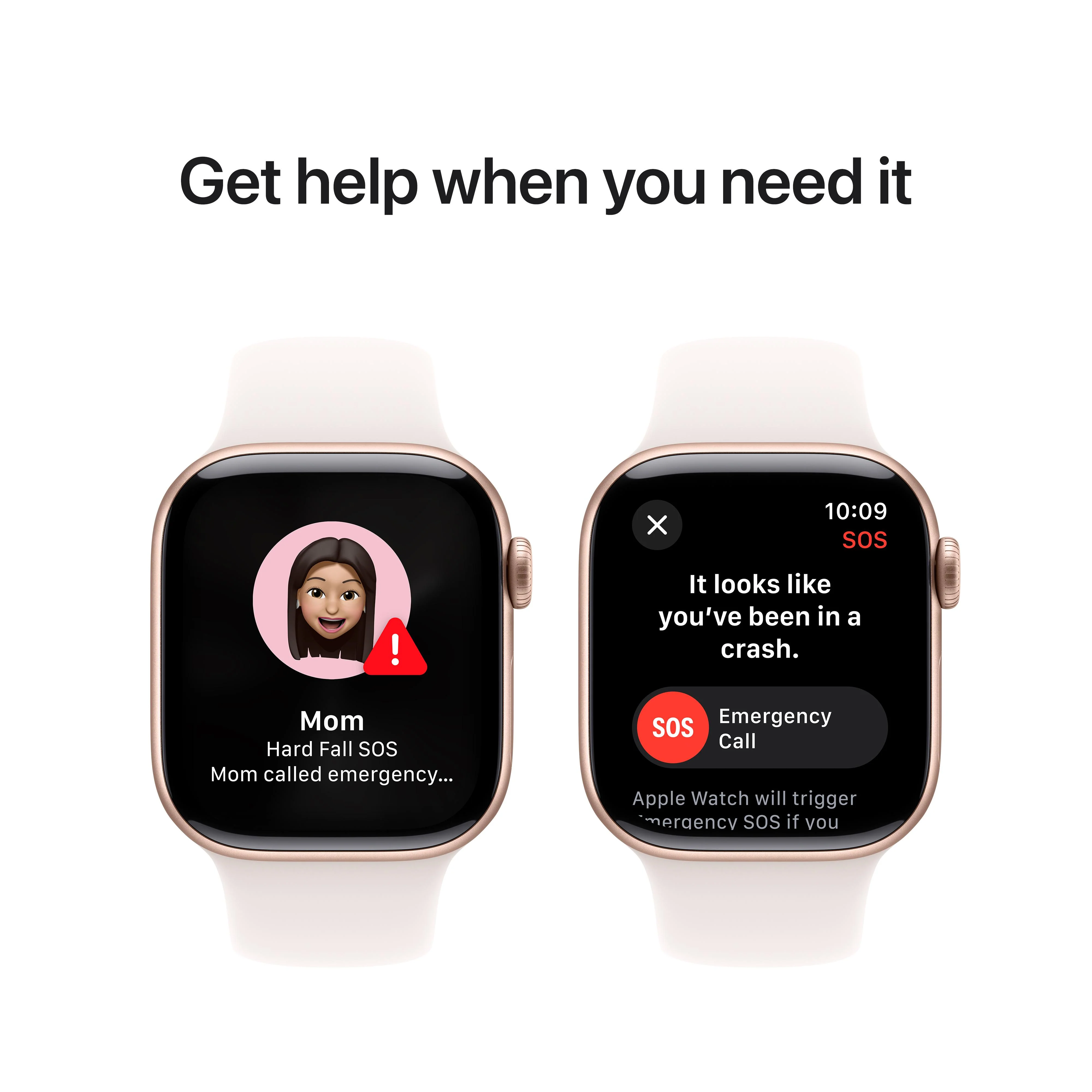 Apple Watch Series 10 GPS + Cellular 42mm Rose Gold Aluminium Case with Light Blush Sport Band - S/M - Image 6