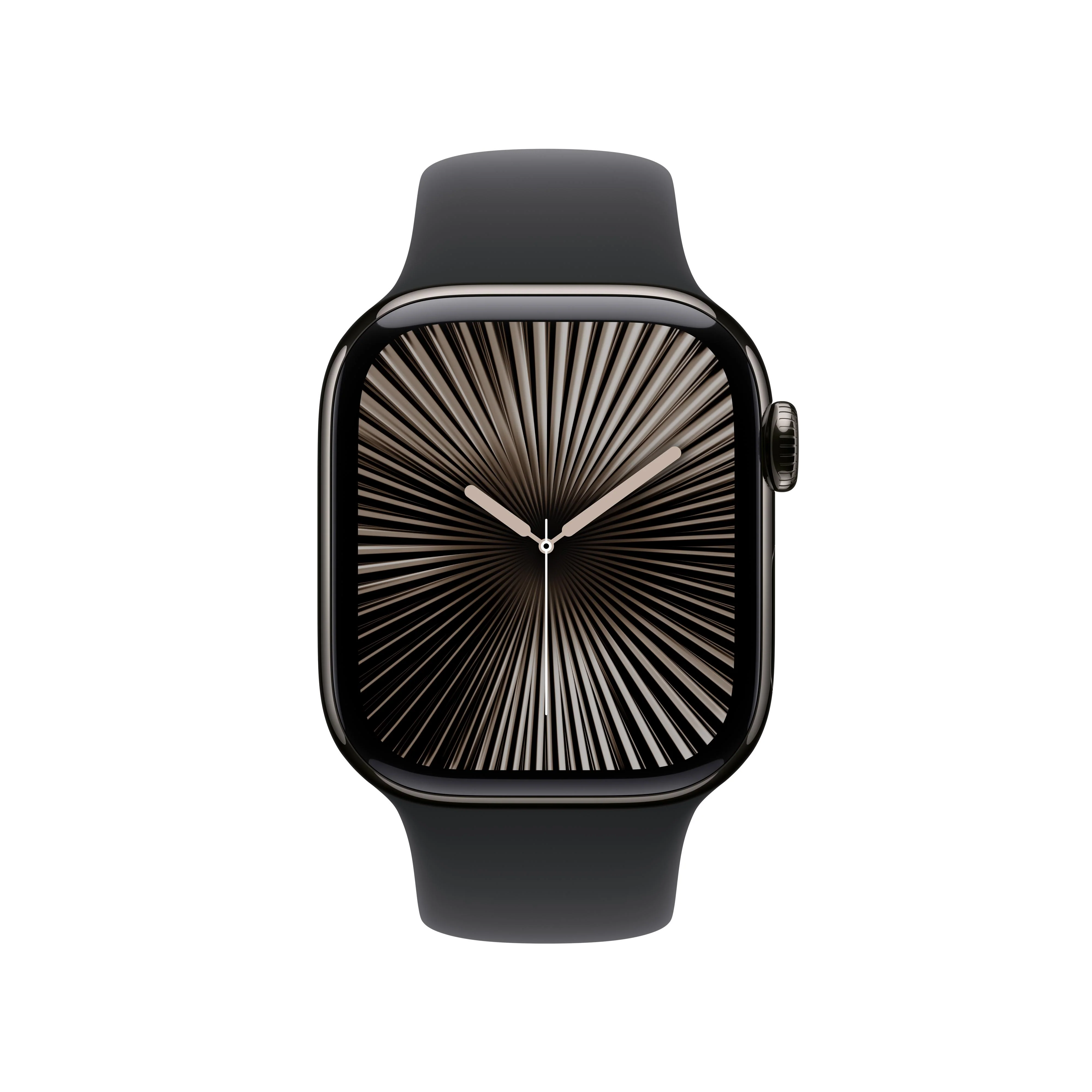 Apple Watch Series 10 GPS + Cellular 42mm Slate Titanium Case with Black Sport Band - S/M - Image 2