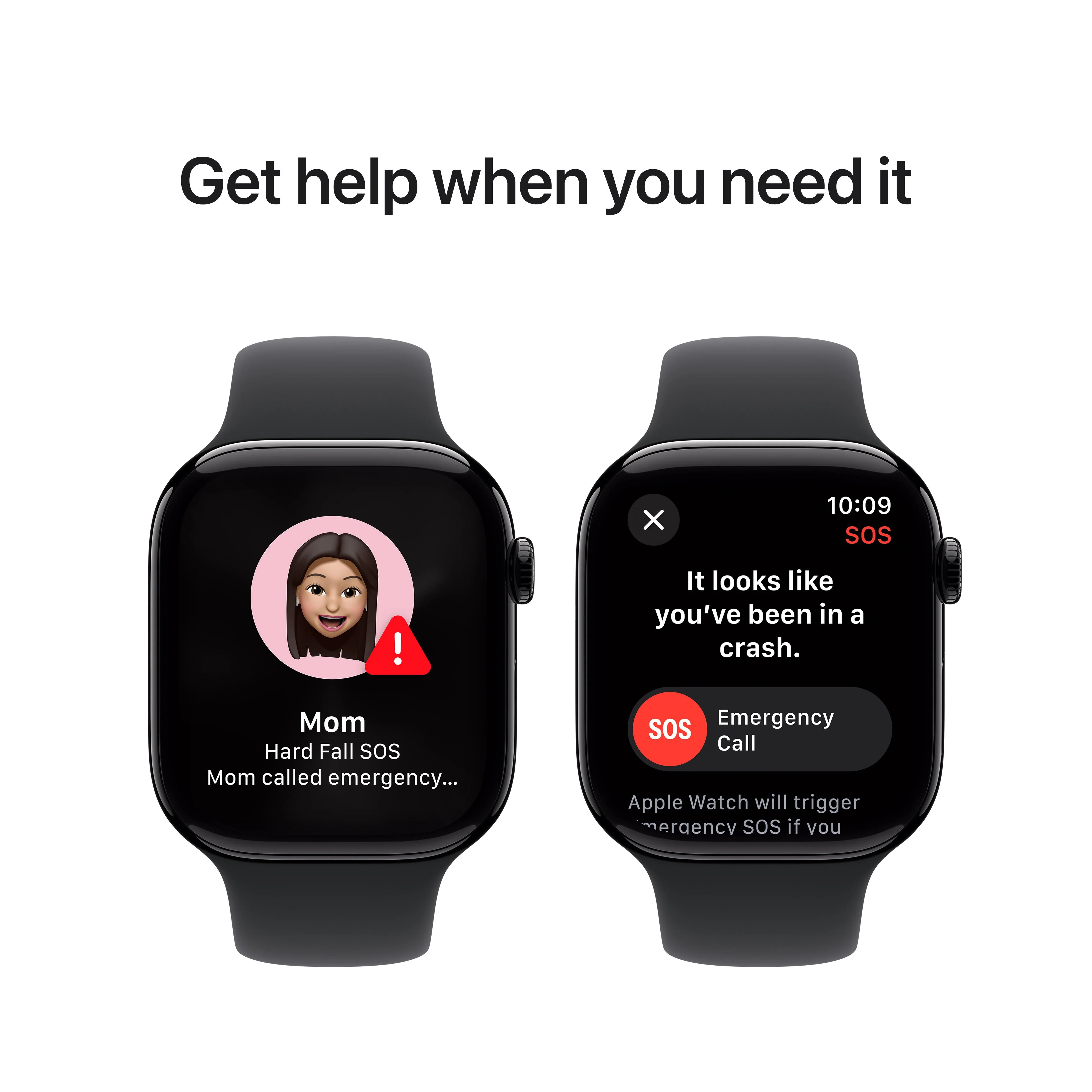Apple Watch Series 10 GPS + Cellular 46mm Jet Black Aluminium Case with Black Sport Band - M/L - Image 5
