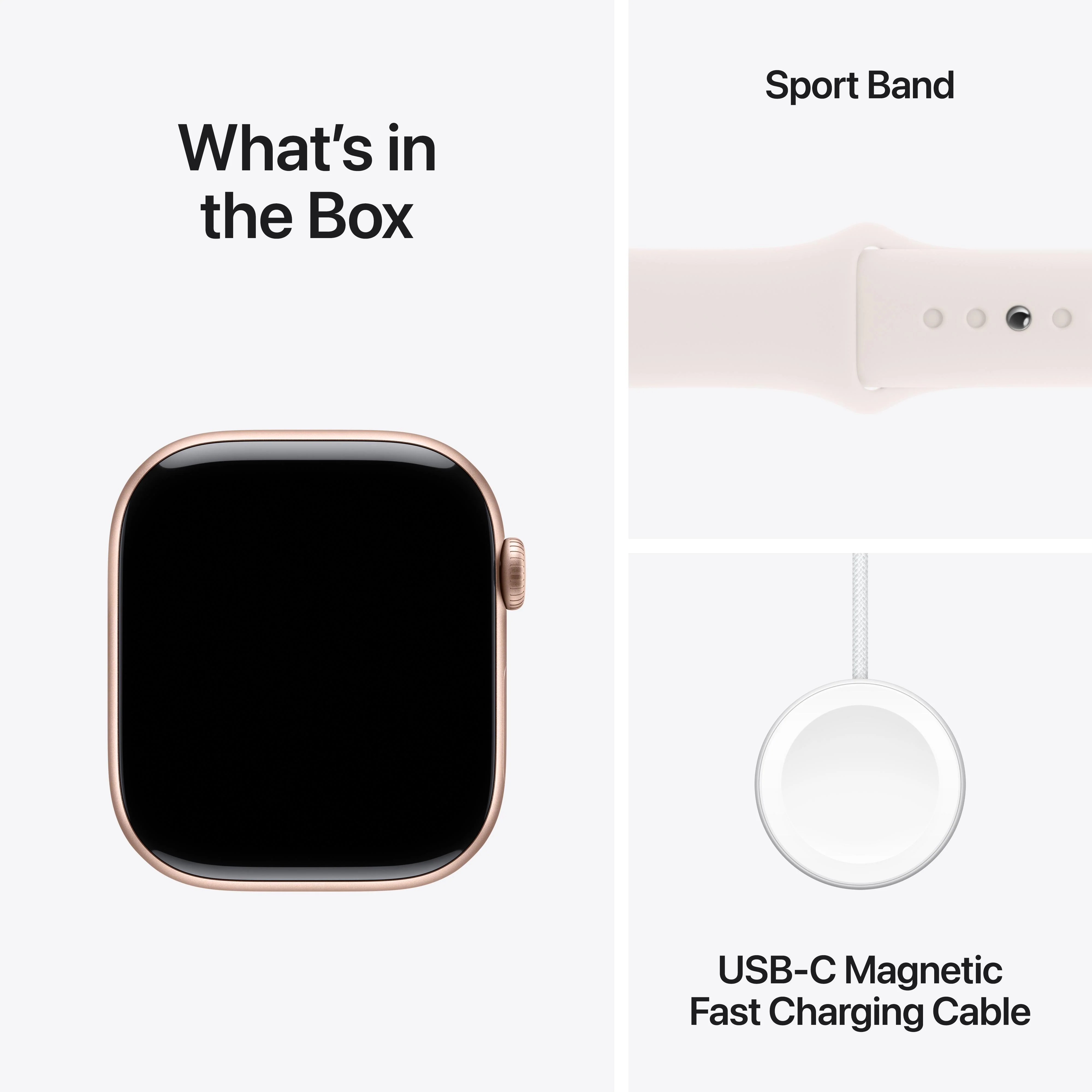 Apple Watch Series 10 GPS + Cellular 46mm Rose Gold Aluminium Case with Light Blush Sport Band - M/L - Image 9