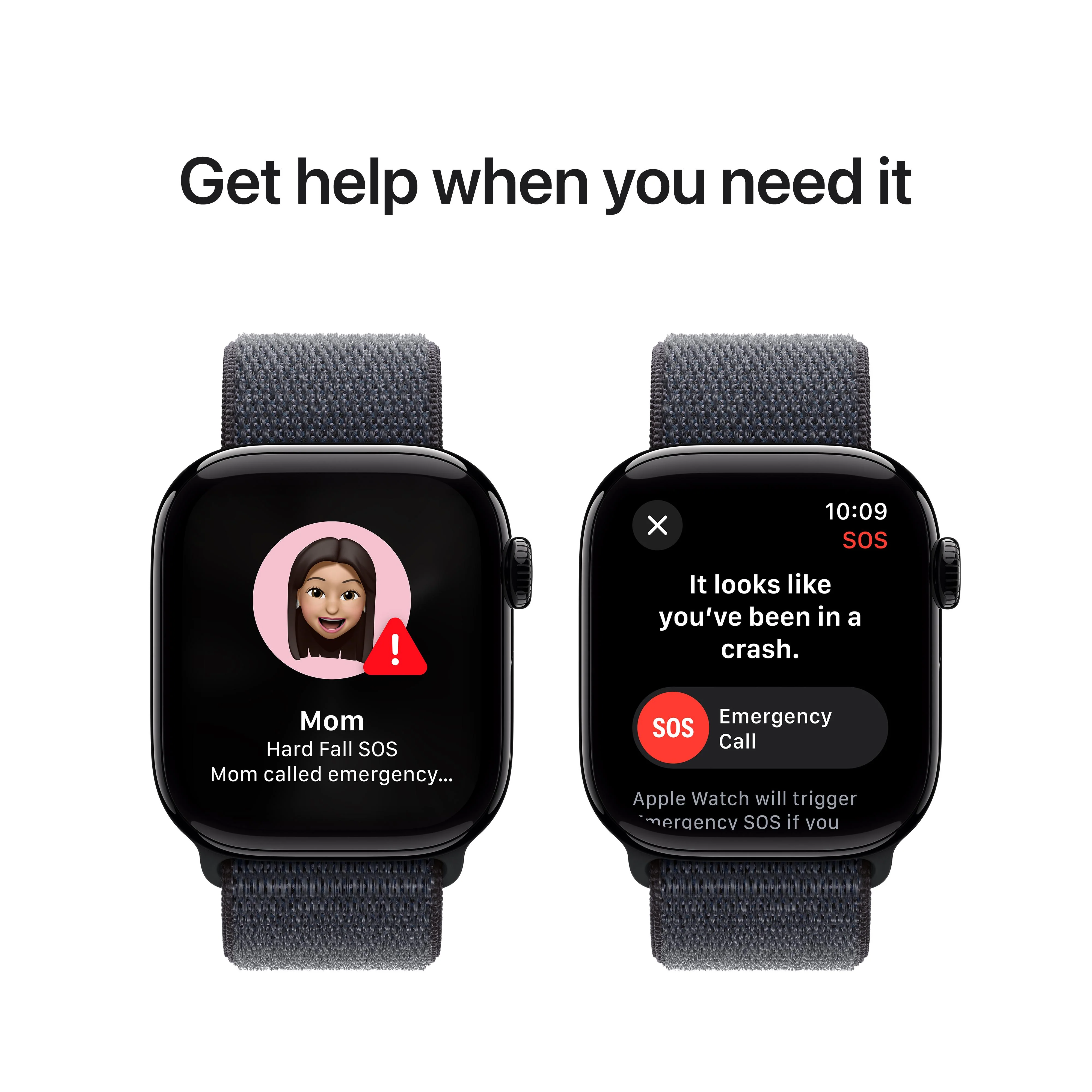 Apple Watch Series 10 GPS 42mm Jet Black Aluminium Case with Ink Sport Loop - Image 6
