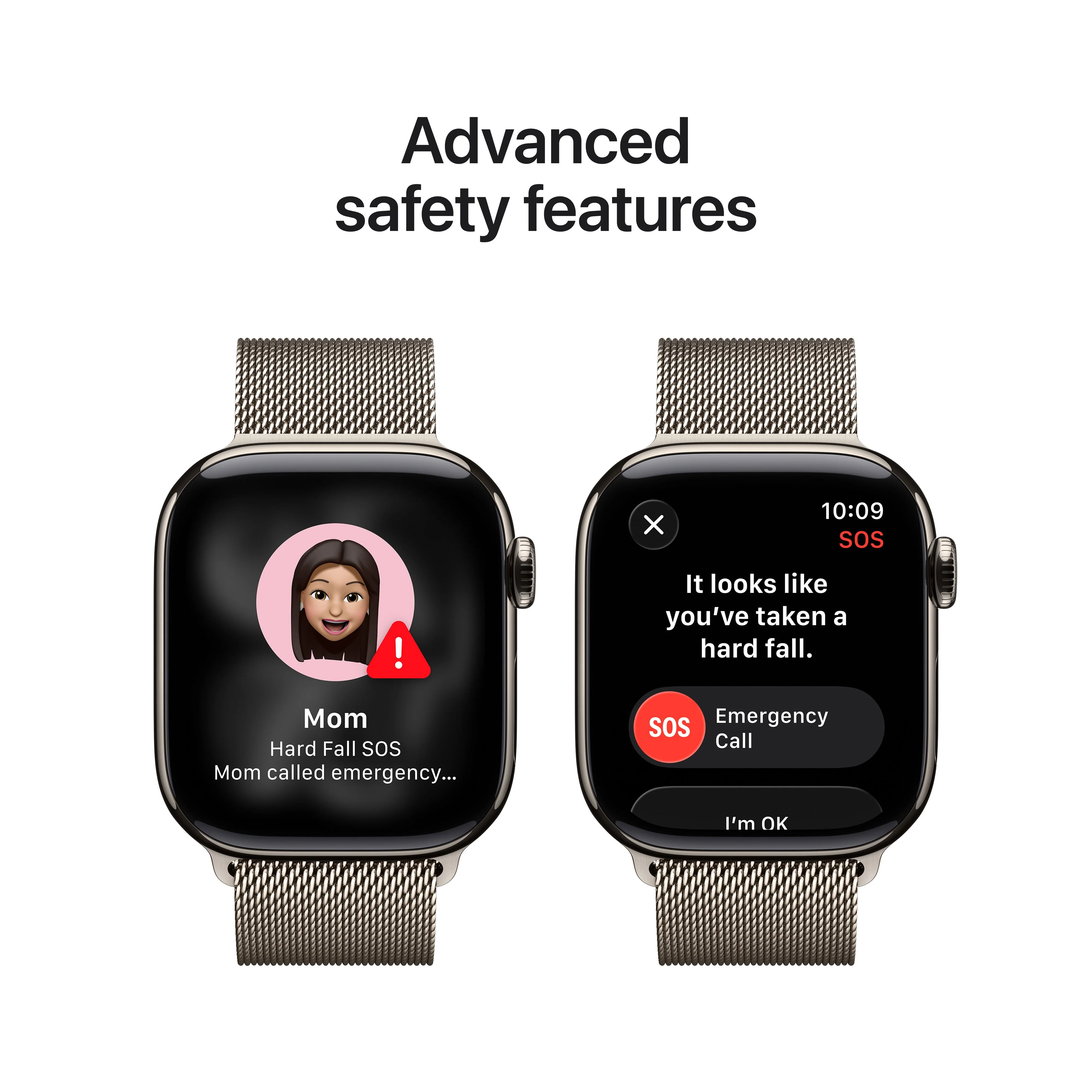 Apple Watch Series 11 GPS + Cellular 42mm Natural Titanium Case with Natural Milanese Loop - Image 6