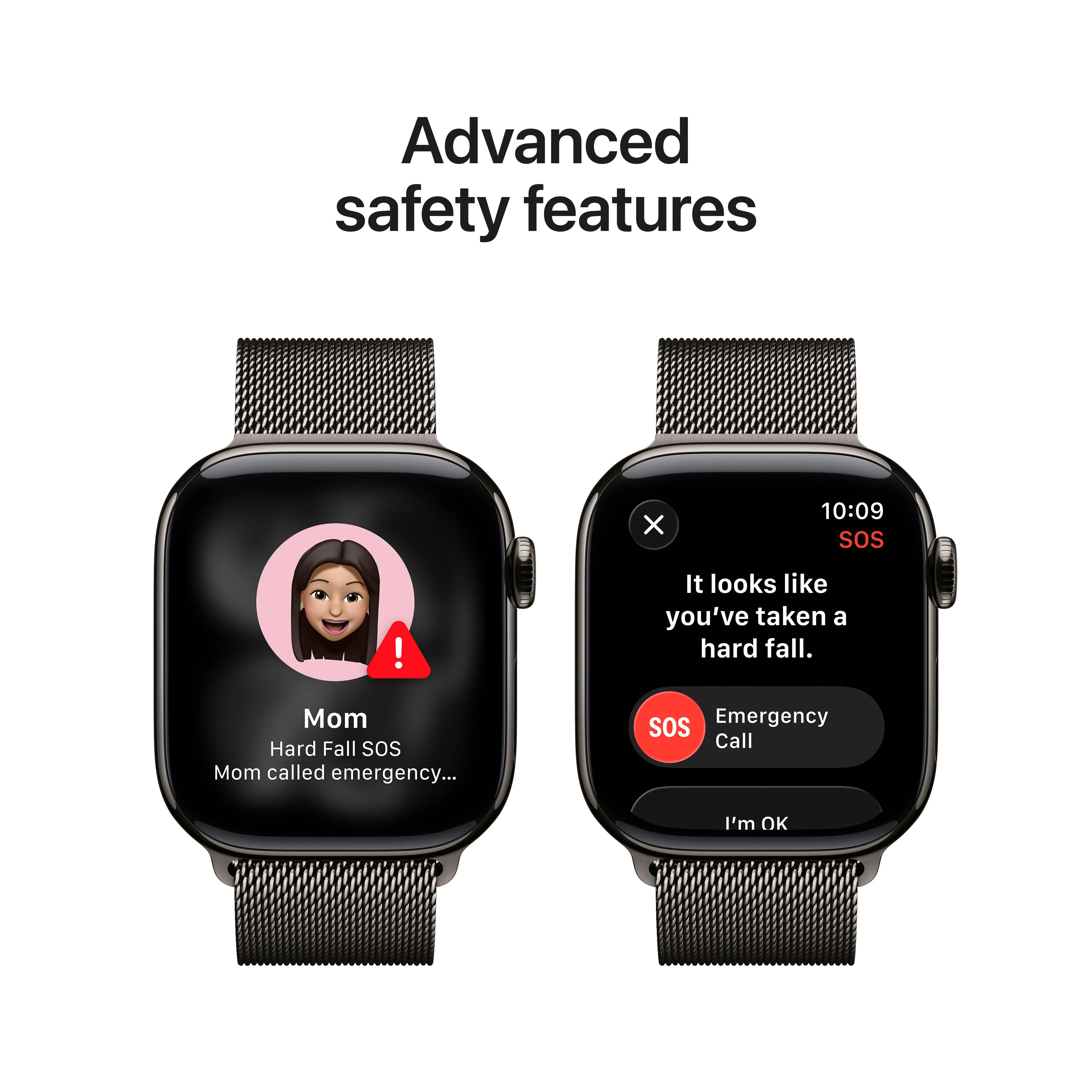 Apple Watch Series 11 GPS + Cellular 42mm Slate Titanium Case with Slate Milanese Loop - Image 6