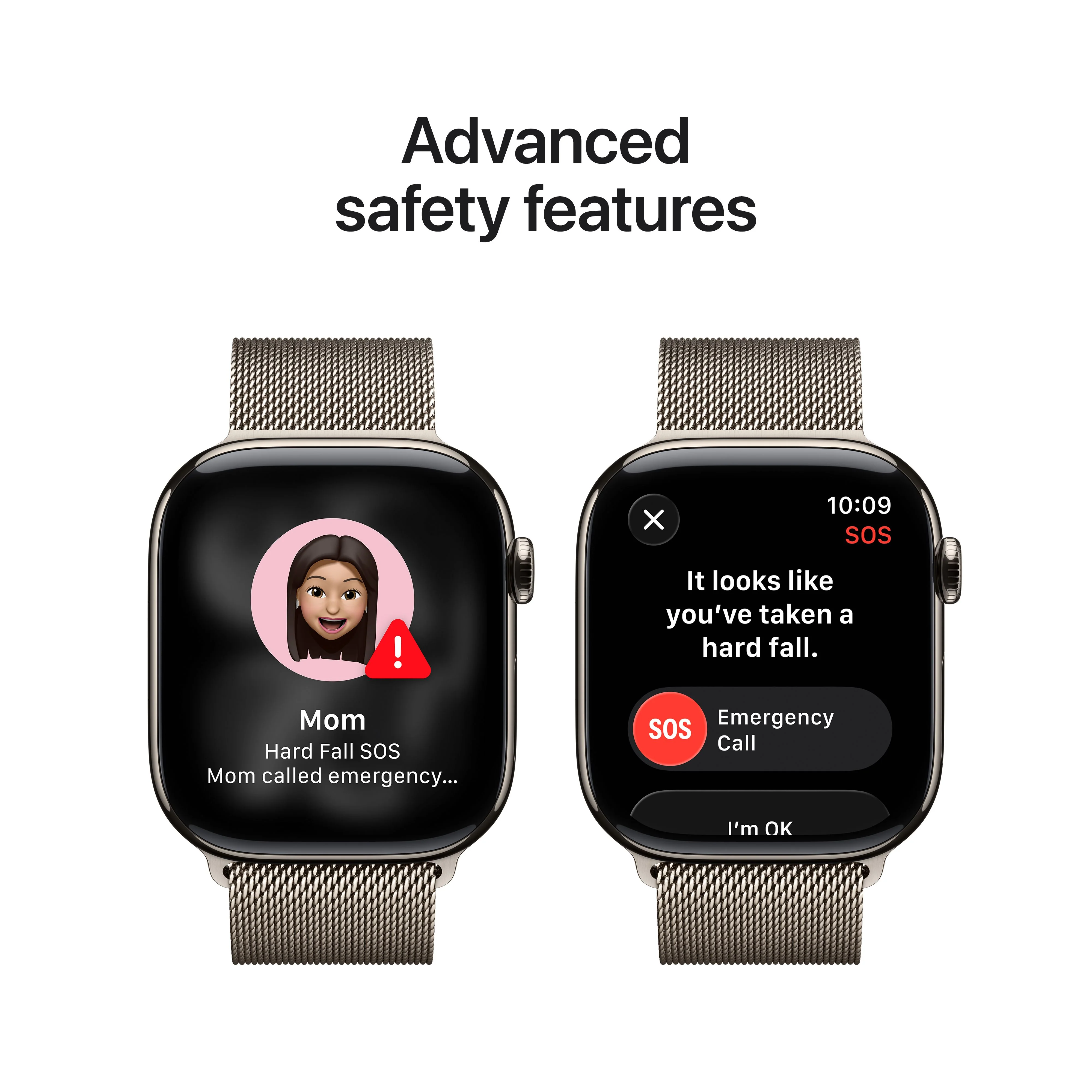 Apple Watch Series 11 GPS + Cellular 46mm Natural Titanium Case with Natural Milanese Loop - M/L - Image 6
