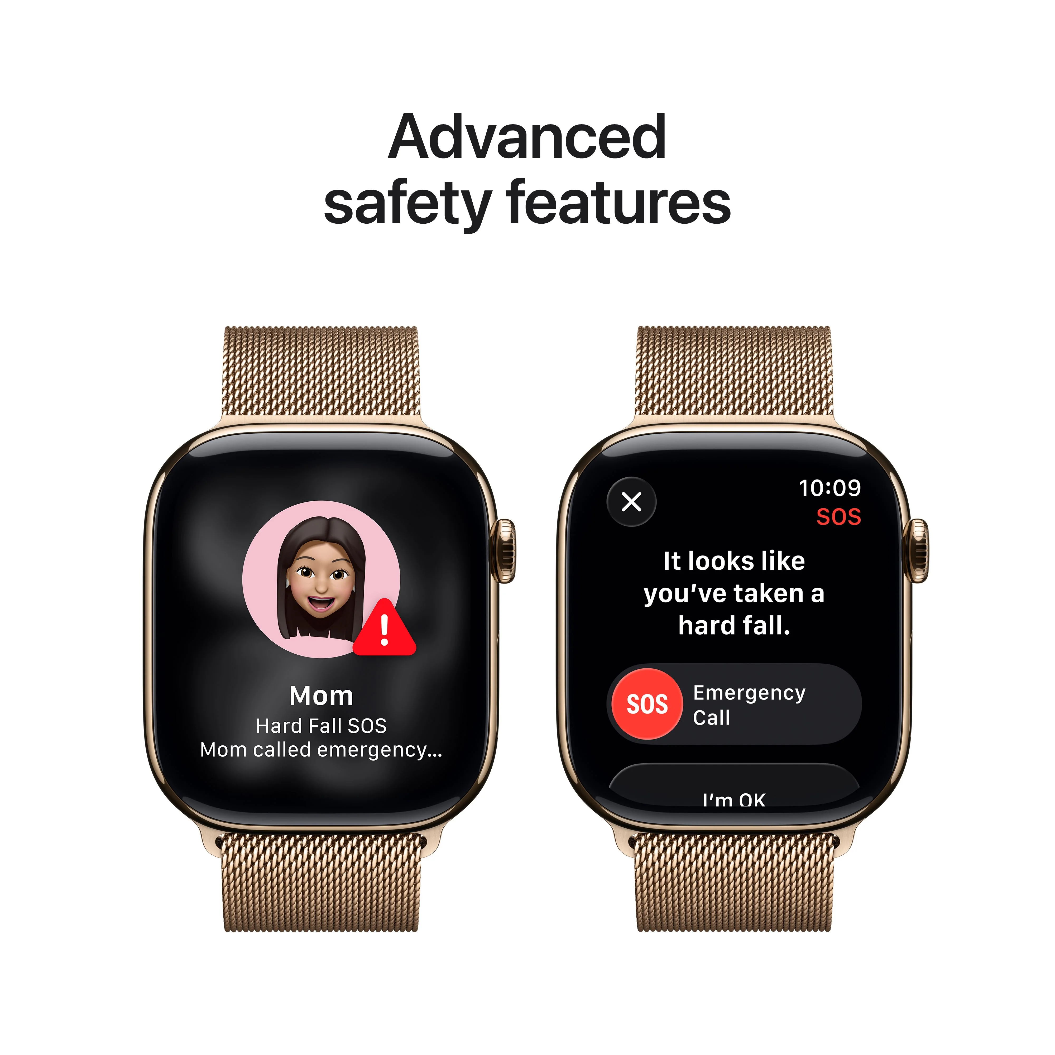 Apple Watch Series 11 GPS + Cellular 46mm Gold Titanium Case with Gold Milanese Loop - S/M - Image 6