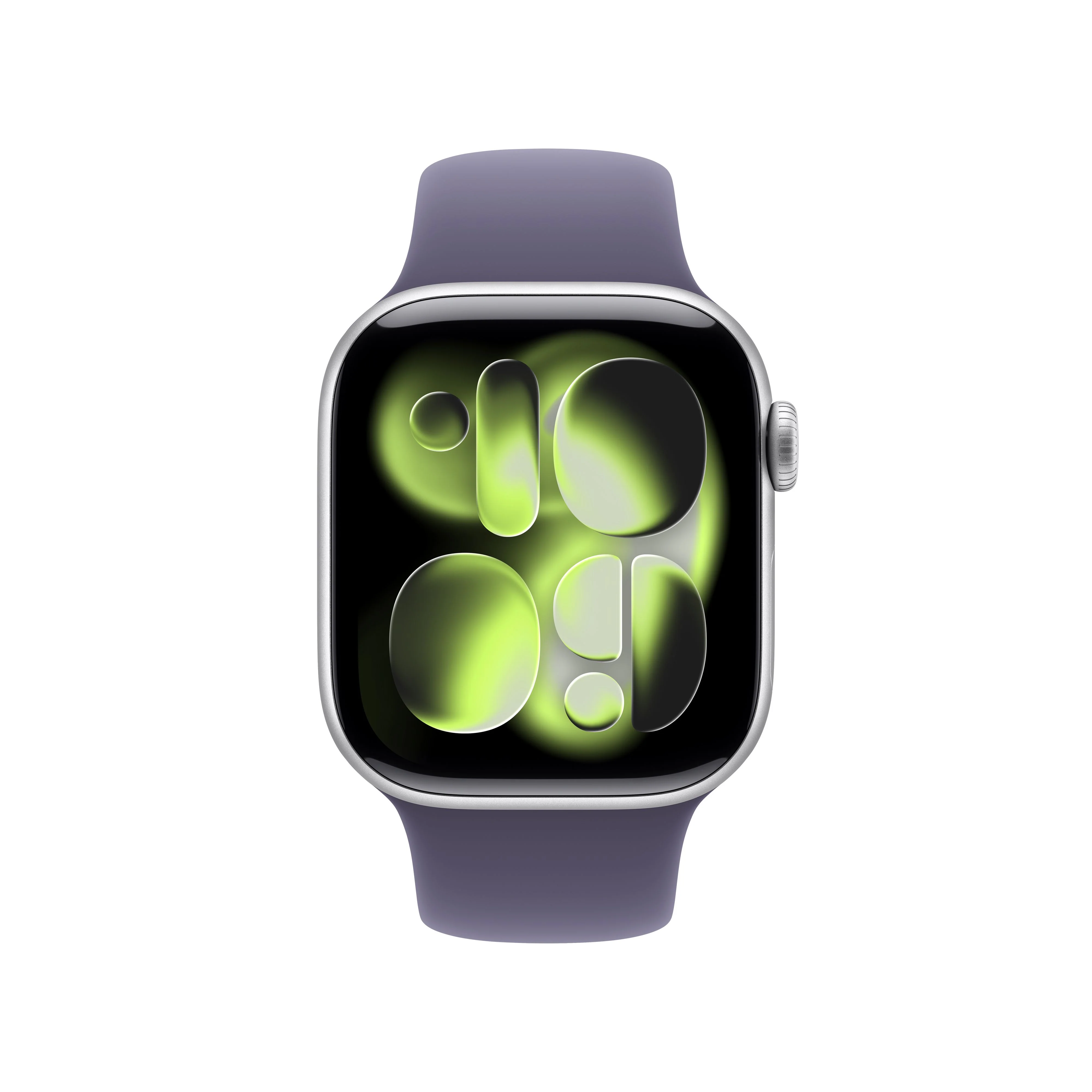 Apple Watch Series 11 GPS 42mm Silver Aluminium Case with Purple Fog Sport Band - S/M - Image 2