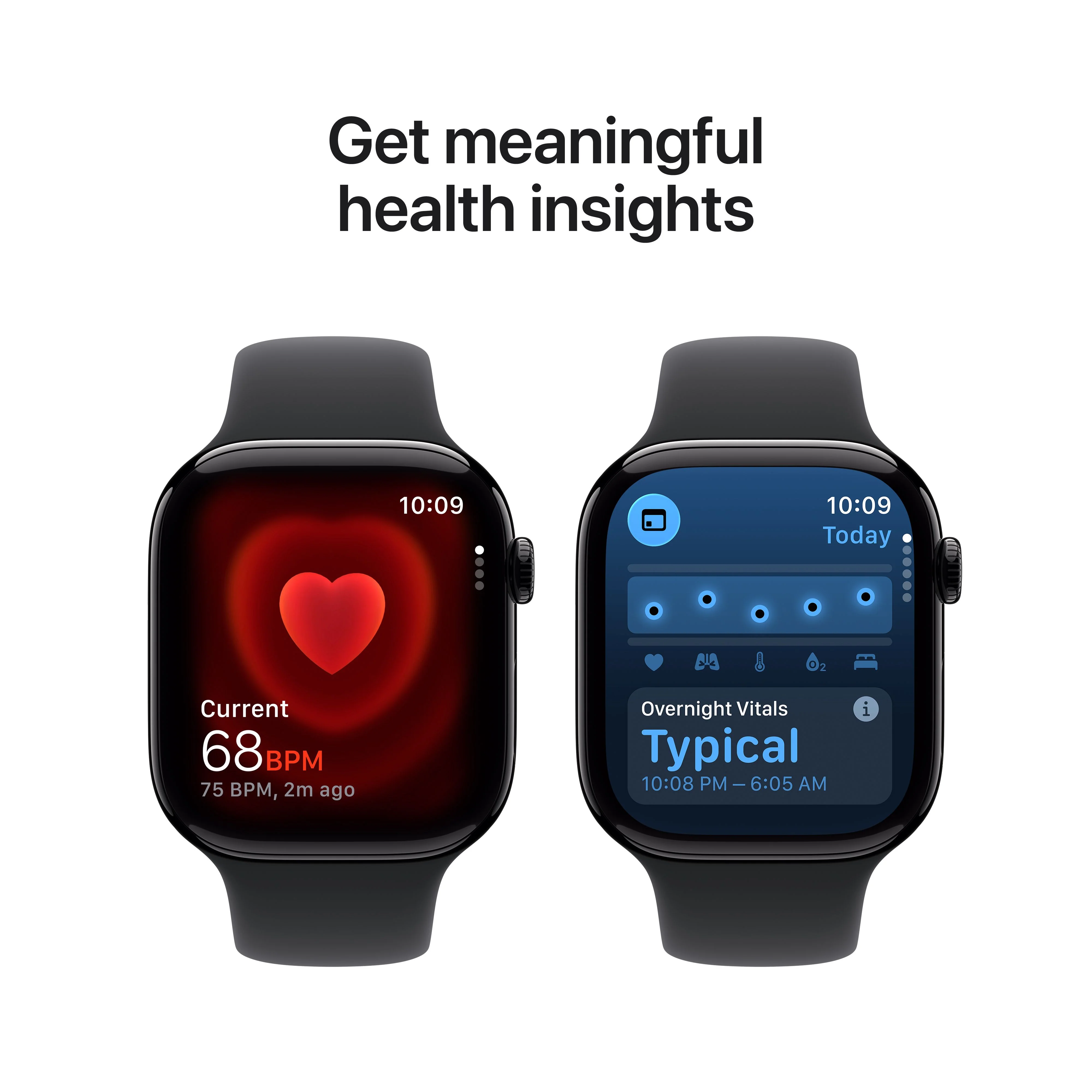 Apple Watch Series 11 GPS 46mm Jet Black Aluminium Case with Black Sport Band - S/M - Image 5