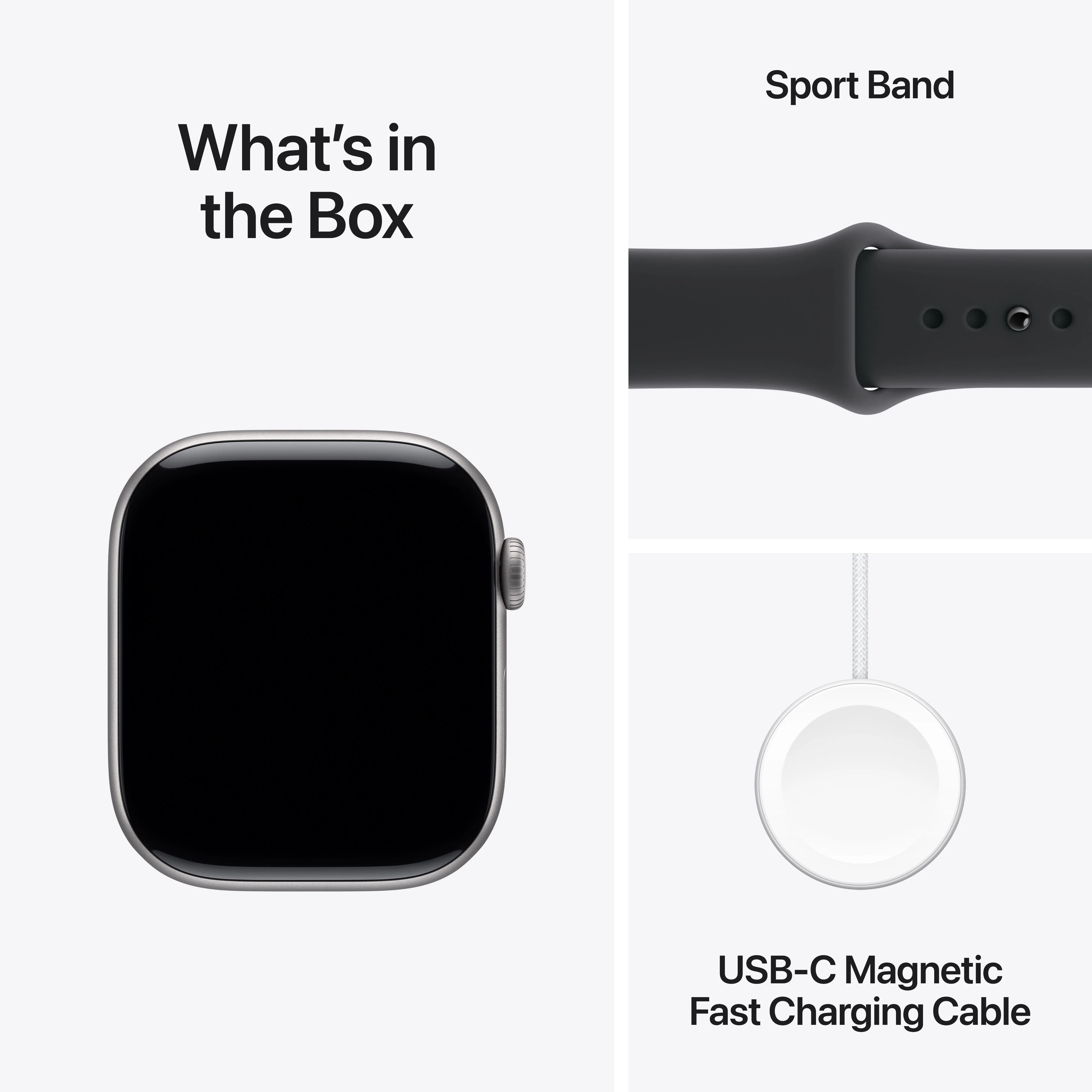 Apple Watch Series 11 GPS 46mm Space Grey Aluminium Case with Black Sport Band - S/M - Image 9