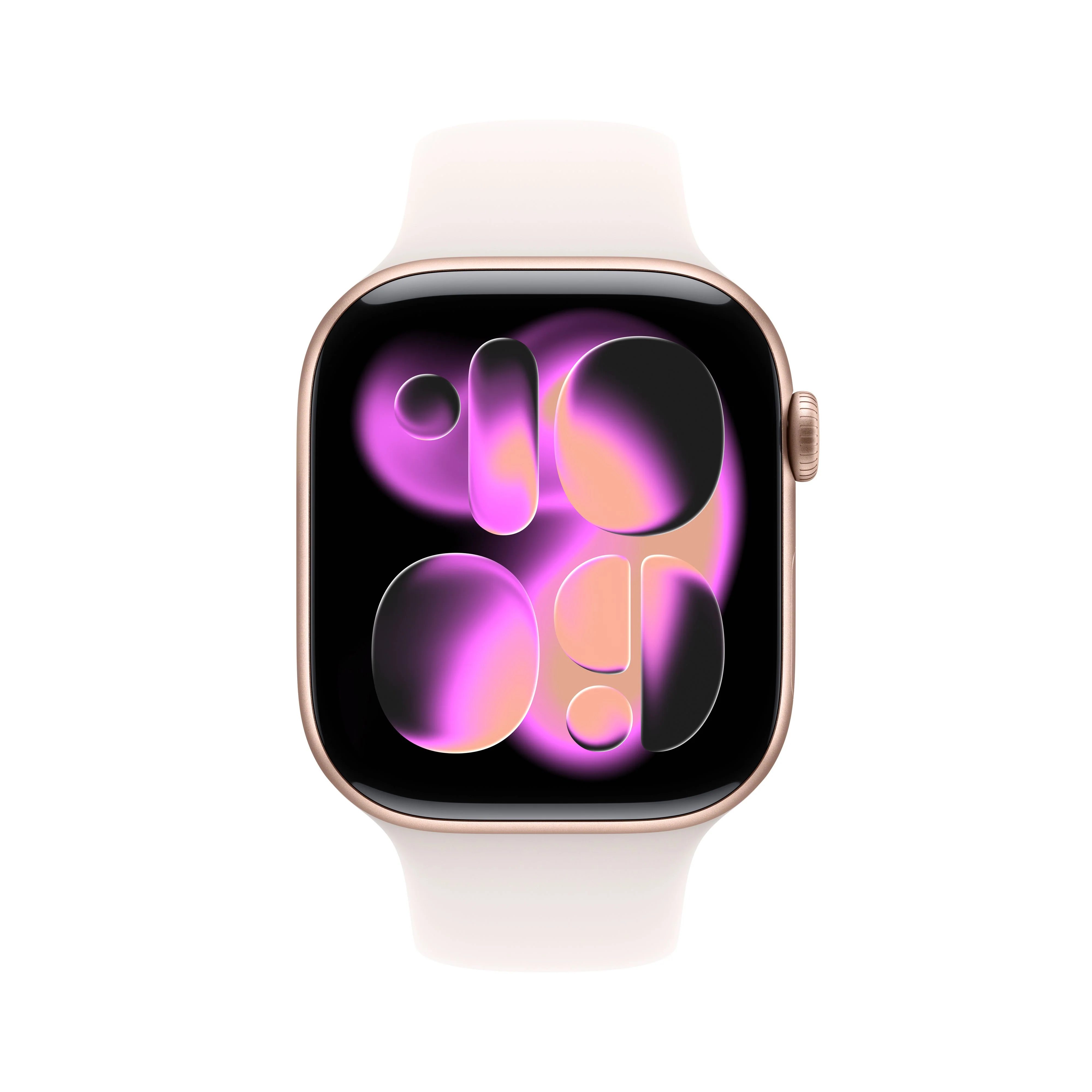Apple Watch Series 11 GPS 46mm Rose Gold Aluminium Case with Light Blush Sport Band - M/L - Image 2