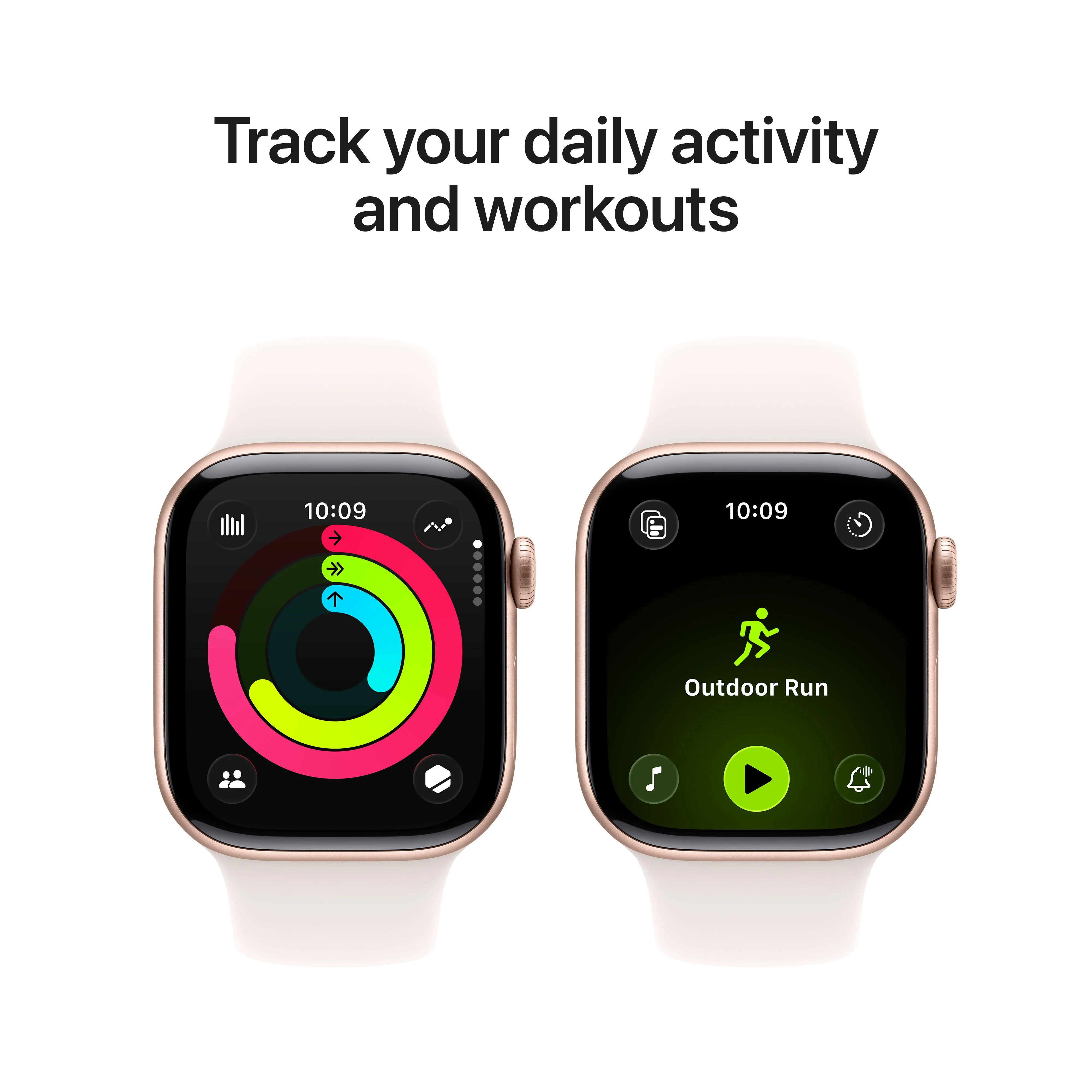 Apple Watch Series 11 GPS + Cellular 42mm Rose Gold Aluminium Case with Light Blush Sport Band - M/L - Image 4