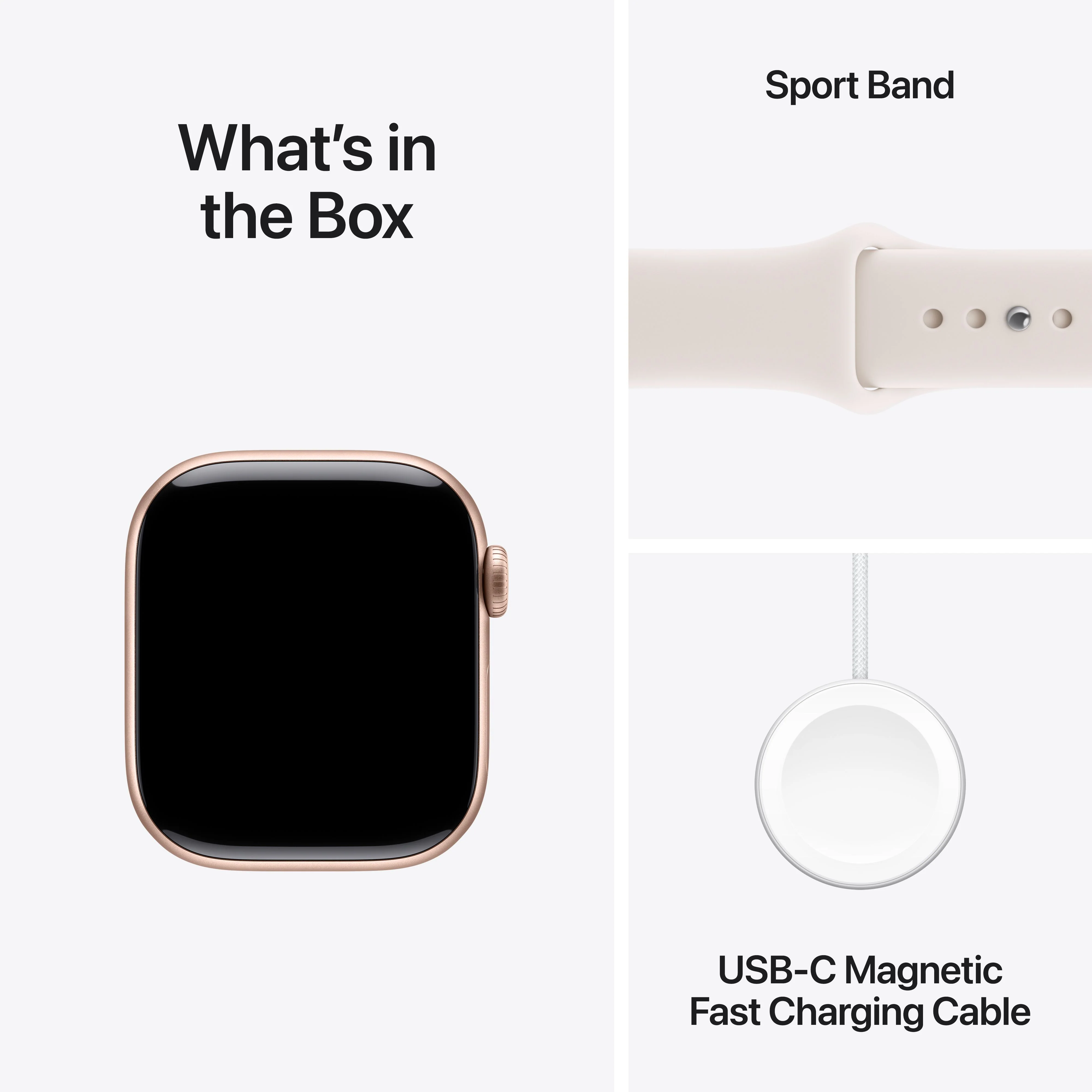 Apple Watch Series 11 GPS + Cellular 42mm Rose Gold Aluminium Case with Light Blush Sport Band - M/L - Image 9