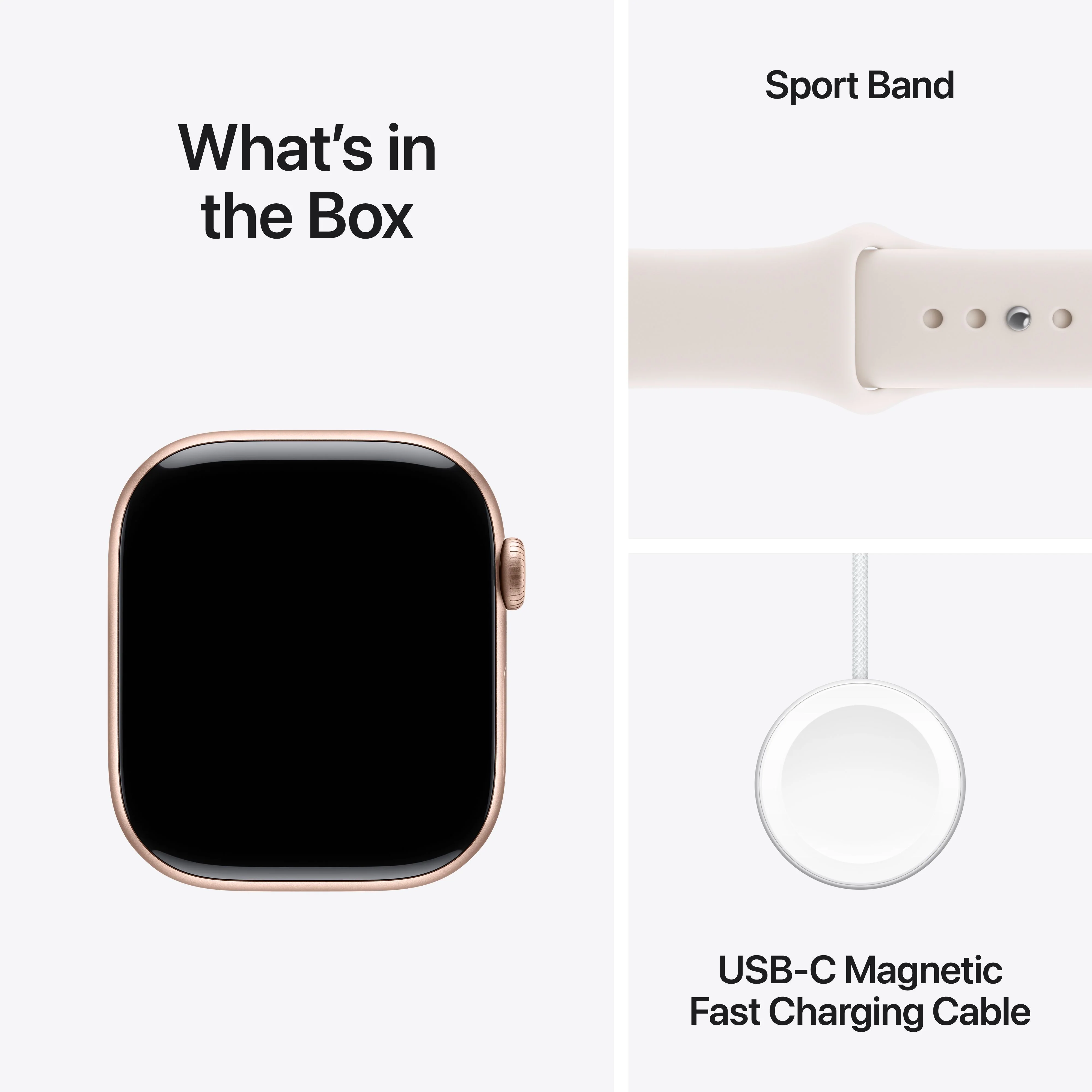 Apple Watch Series 11 GPS + Cellular 46mm Rose Gold Aluminium Case with Light Blush Sport Band - S/M - Image 9