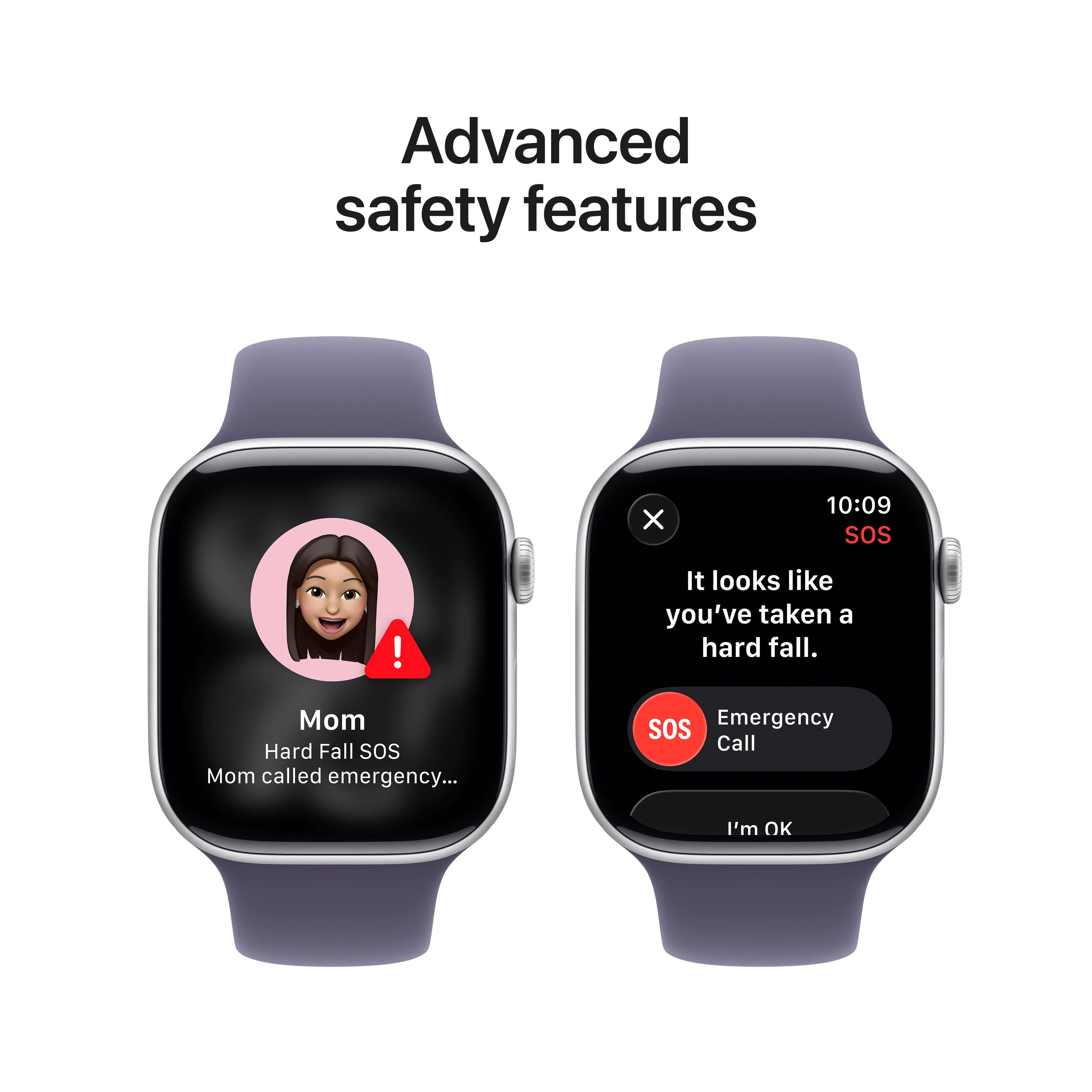 Apple Watch Series 11 GPS + Cellular 46mm Silver Aluminium Case with Purple Fog Sport Band - S/M - Image 6