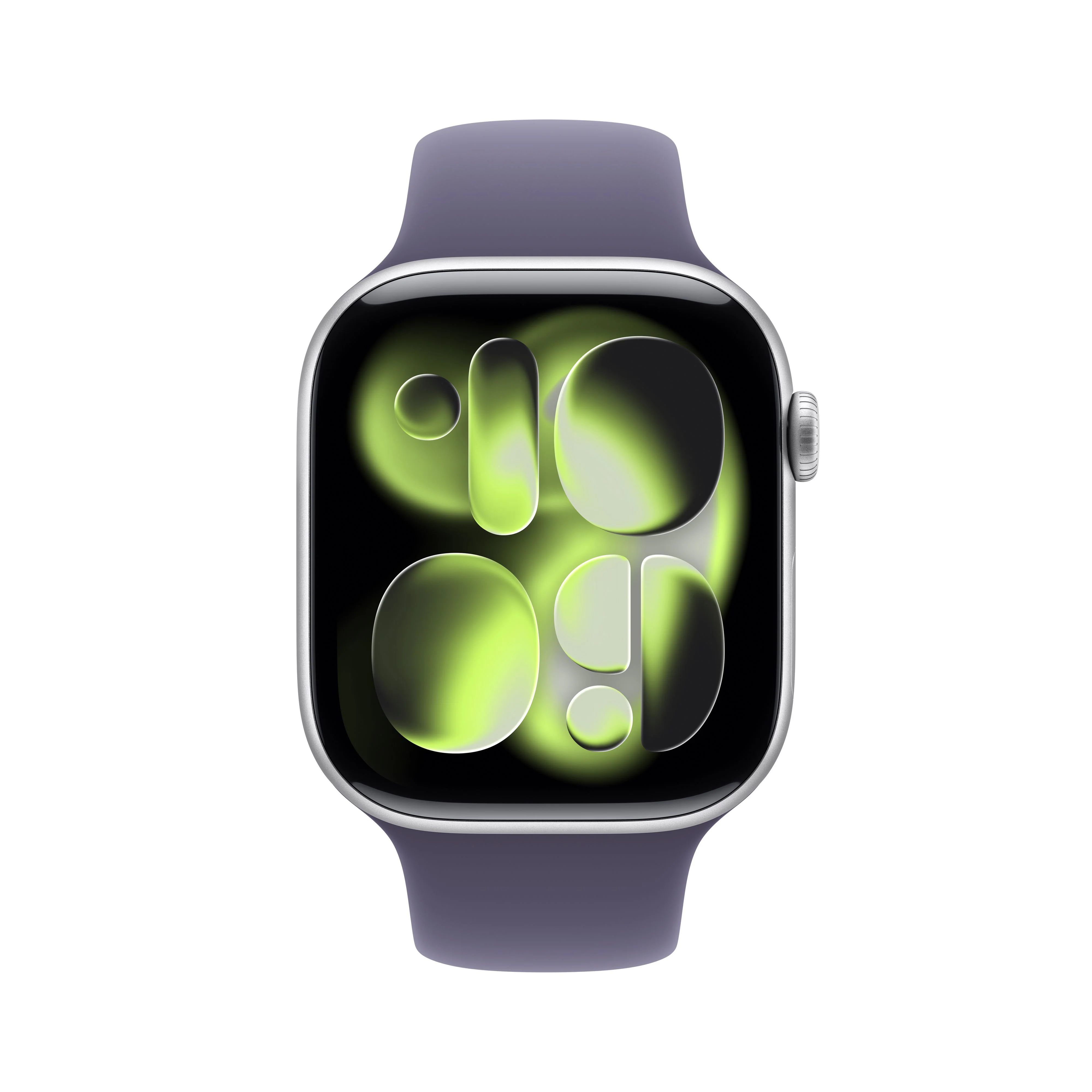 Apple Watch Series 11 GPS + Cellular 46mm Silver Aluminium Case with Purple Fog Sport Band - M/L - Image 2