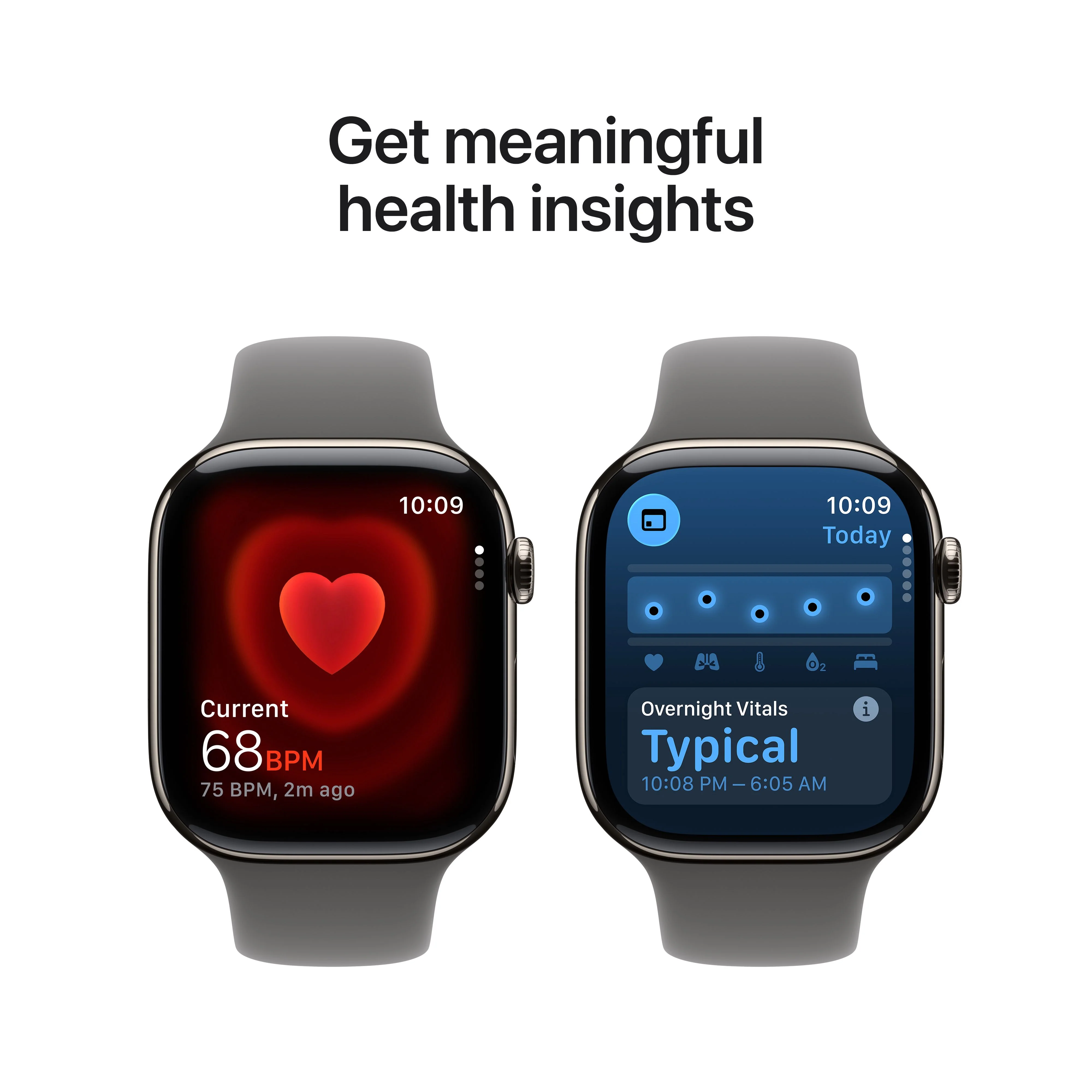 Apple Watch Series 11 GPS + Cellular 46mm Natural Titanium Case with Stone Grey Sport Band - S/M - Image 5