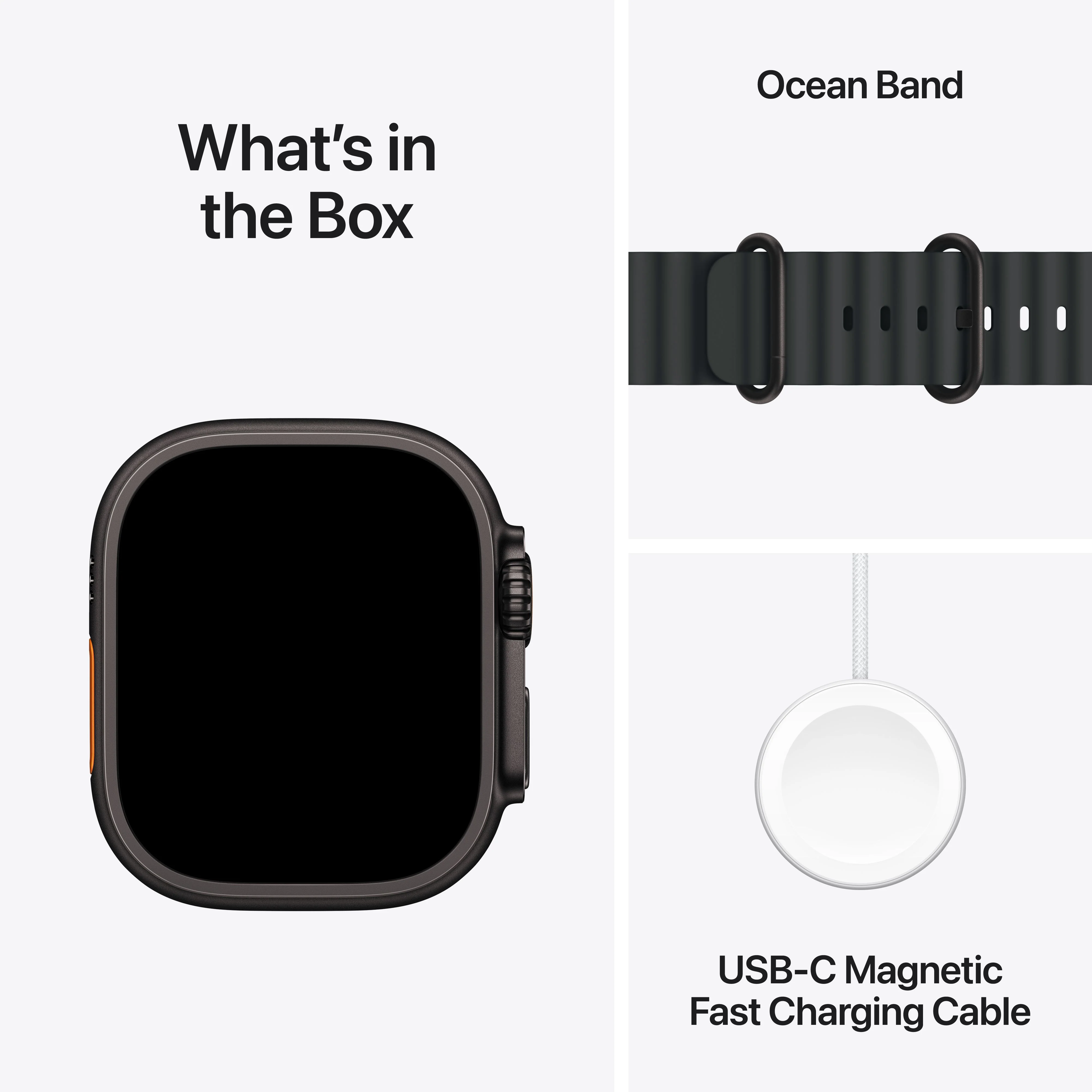 Apple Watch Ultra 3 GPS + Cellular 49mm Black Titanium Case with Black Ocean Band - Image 8