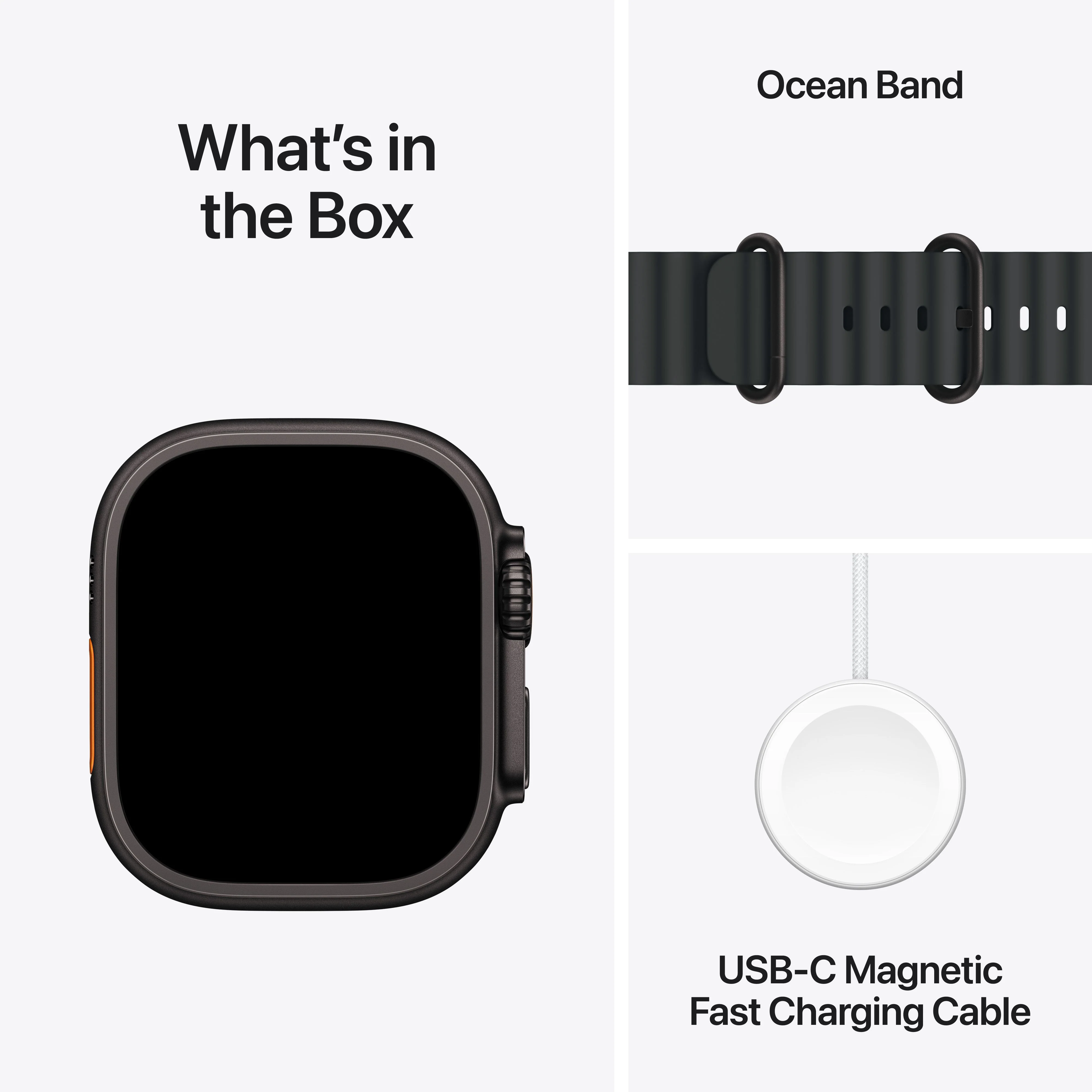 Apple Watch Ultra 3 GPS + Cellular 49mm Black Titanium Case with Black Ocean Band - Image 9