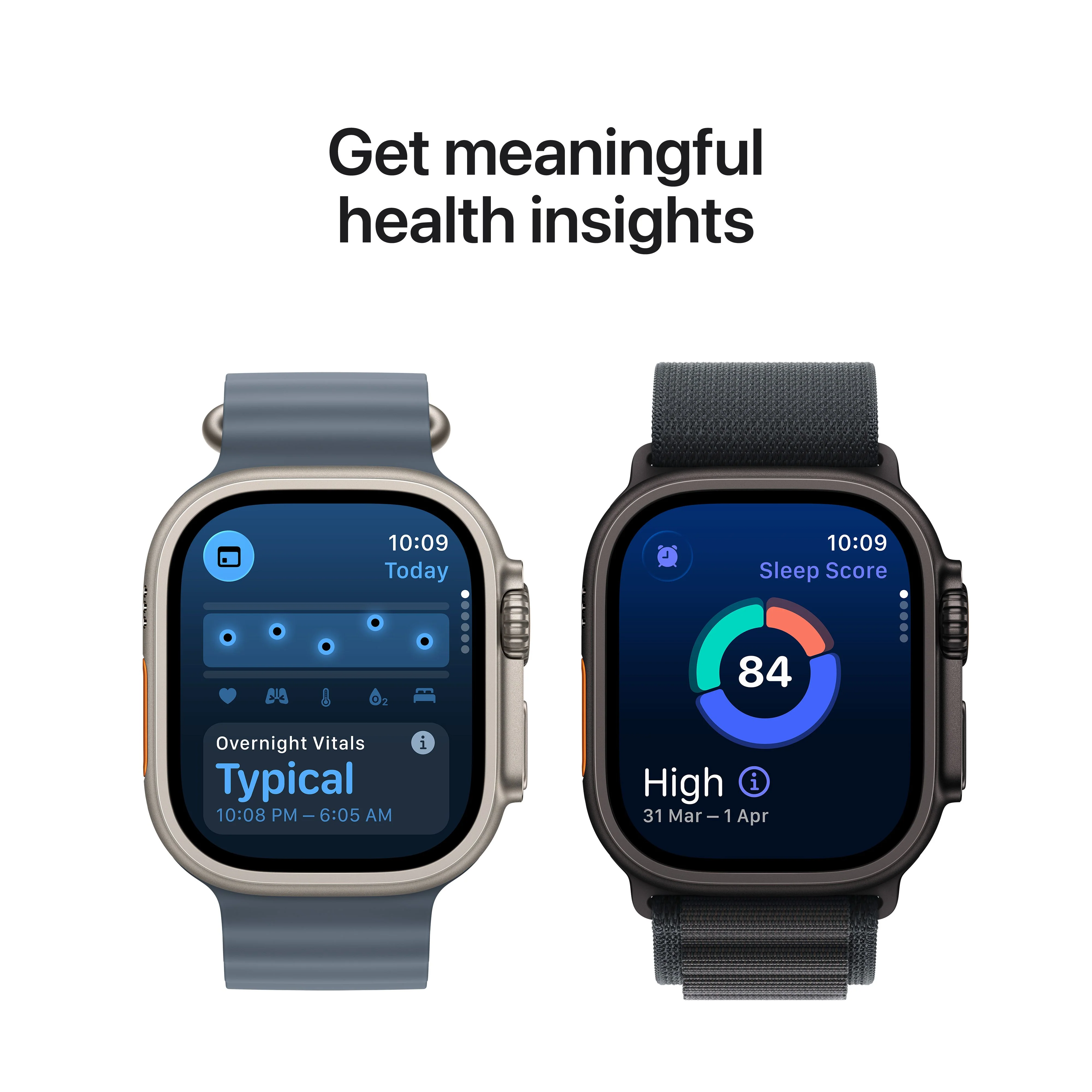 Apple Watch Ultra 3 GPS + Cellular 49mm Black Titanium Case with Black/Charcoal Trail Loop - S/M - Image 7