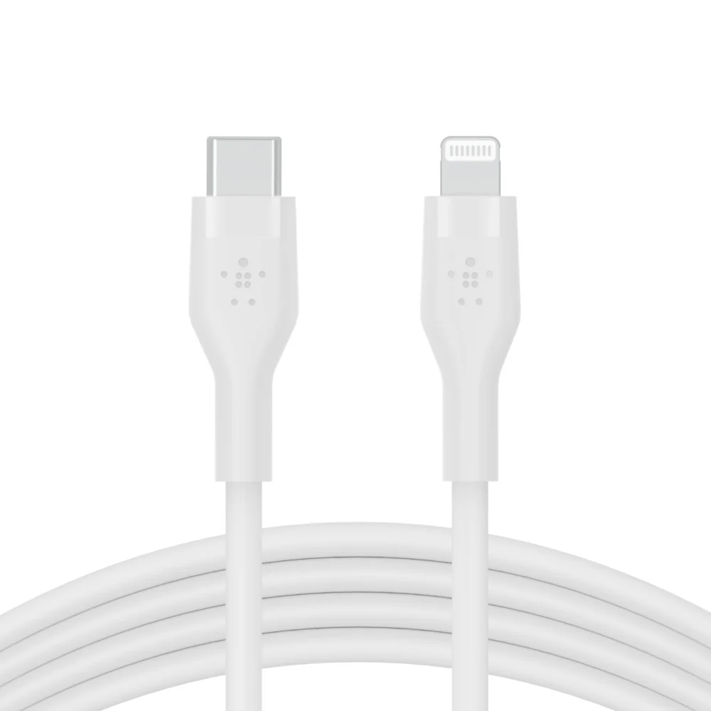 Belkin BOOST‚ÜëCHARGE‚Ѣ Flex USB-C Cable with Lightning Connector - White - Image 2