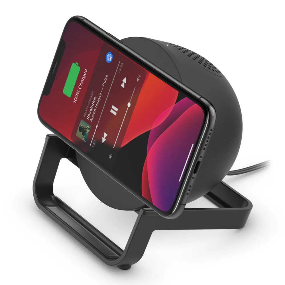 Belkin Wireless charger + Bluetooth speaker - Black - Image 3