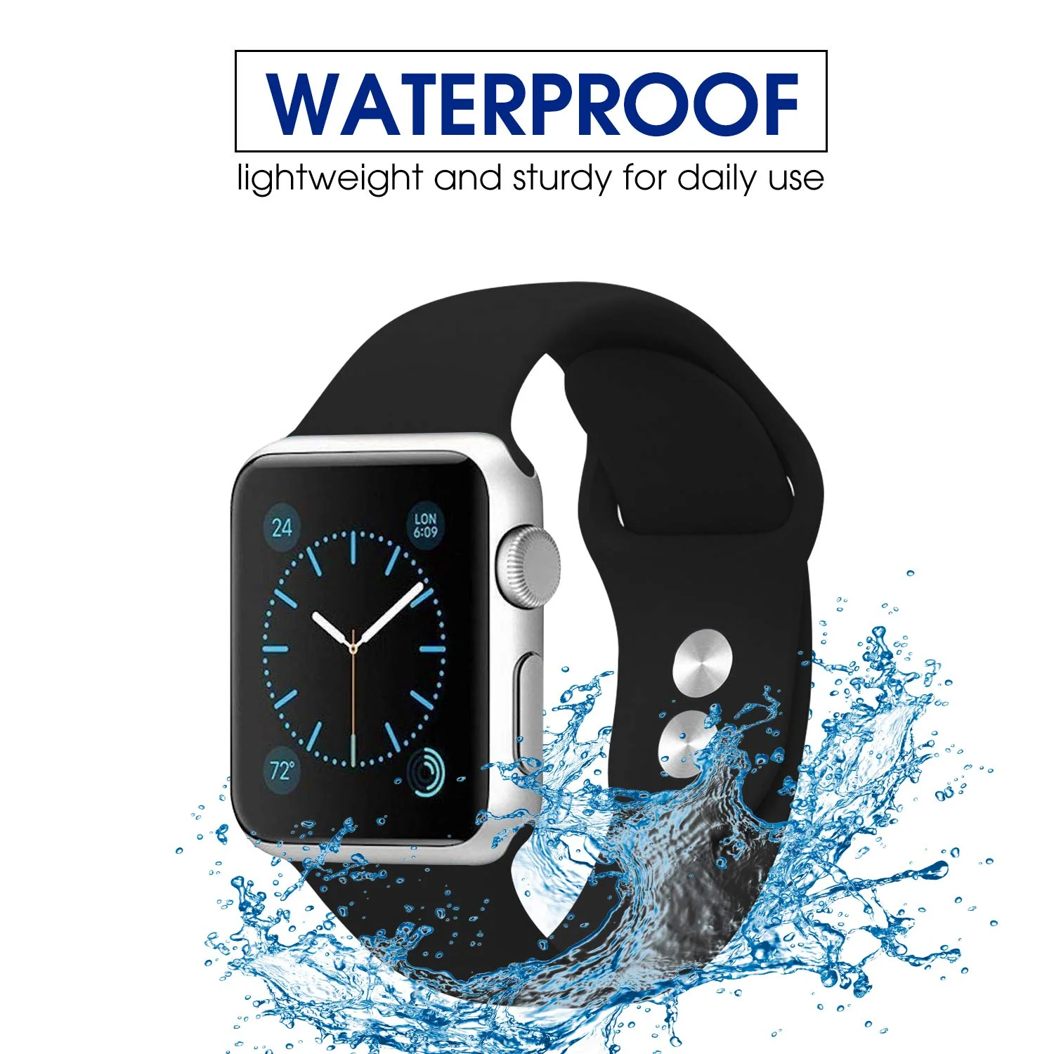 GRIPP 38/40mm Apple Watch Strap - Black - Image 3