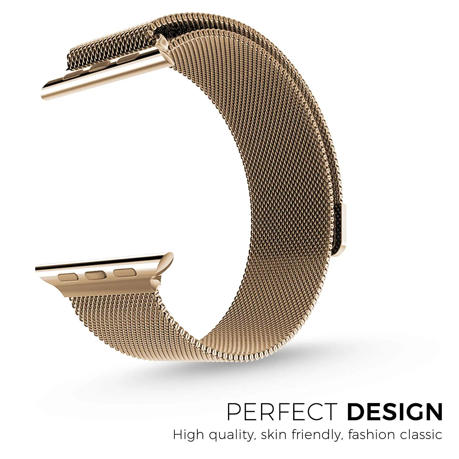 GRIPP 42/44mm stainless steel Metal watch strap - Gold - Image 2