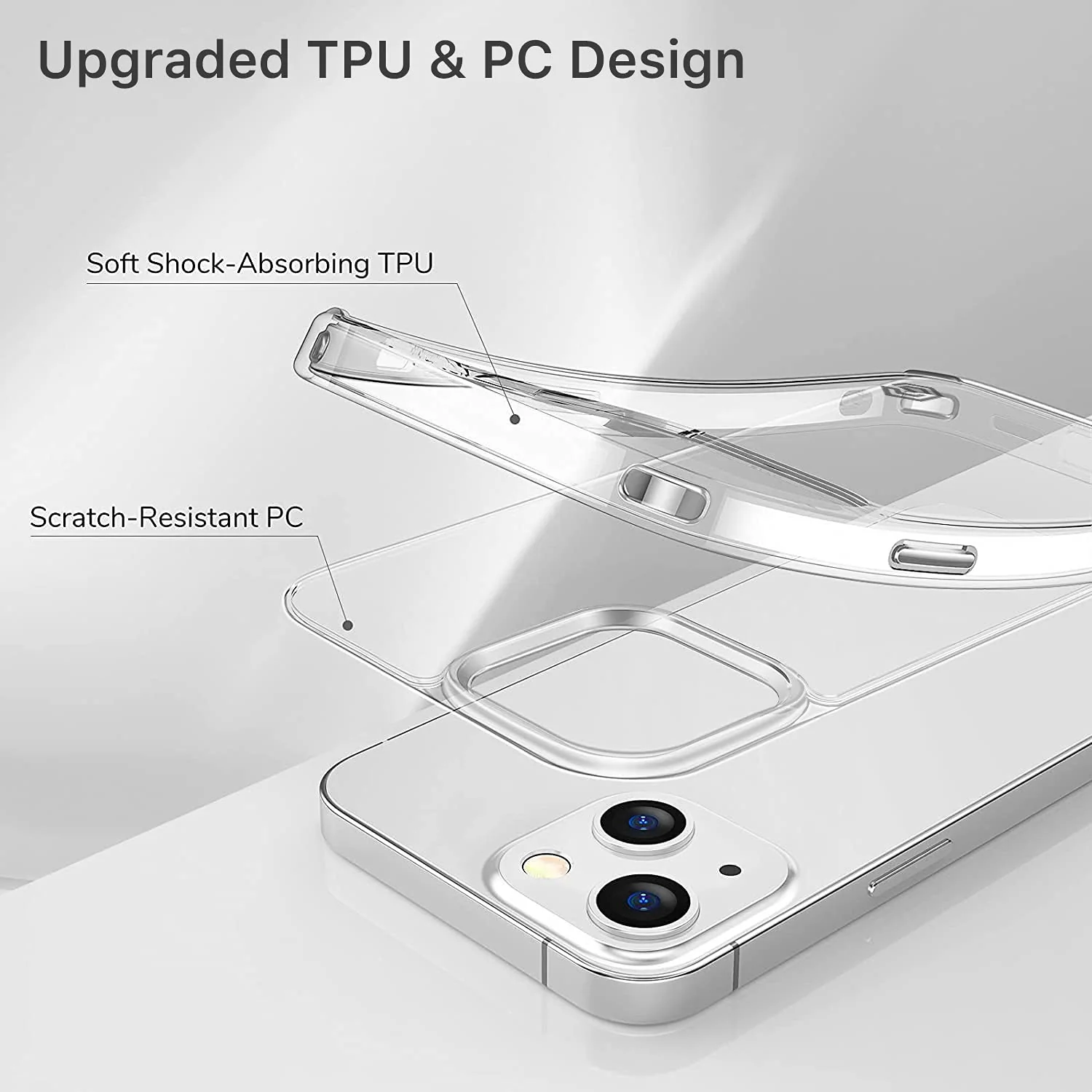 GRIPP Clear Case for iPhone 13 (6.1) - Transparent - Image 3