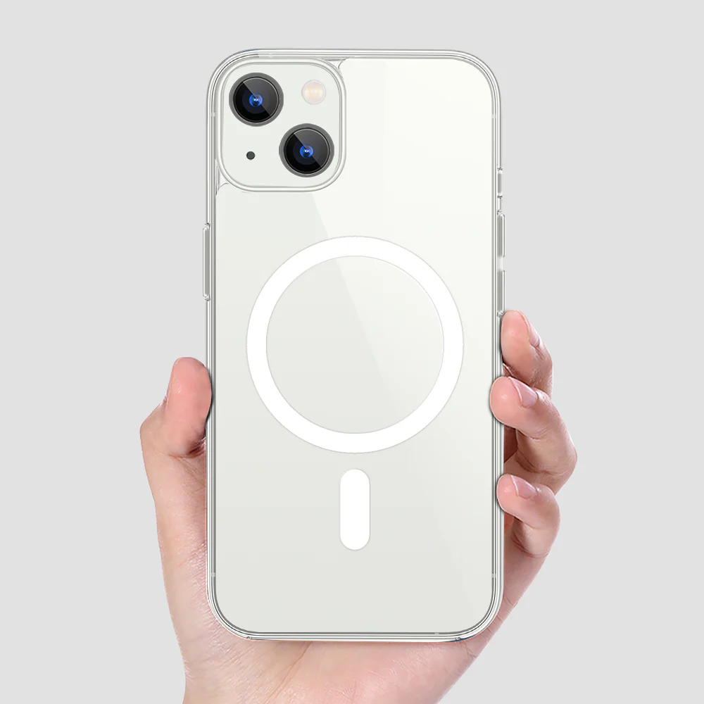 Gripp Clear MagSafe Case for iPhone 14 (6.1) with White Ring - Clear - Image 3