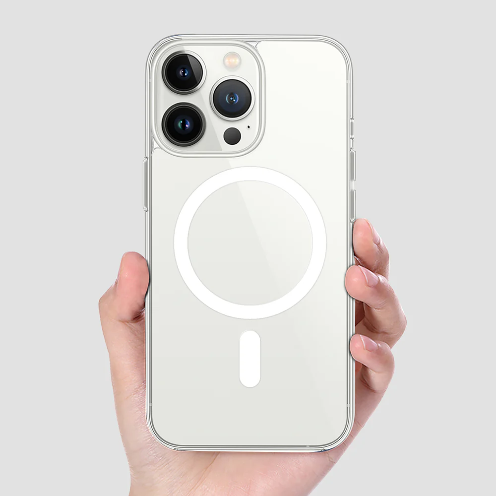 Gripp Clear MagSafe Case for iPhone 14 Pro (6.1) with White Ring - Clear - Image 2
