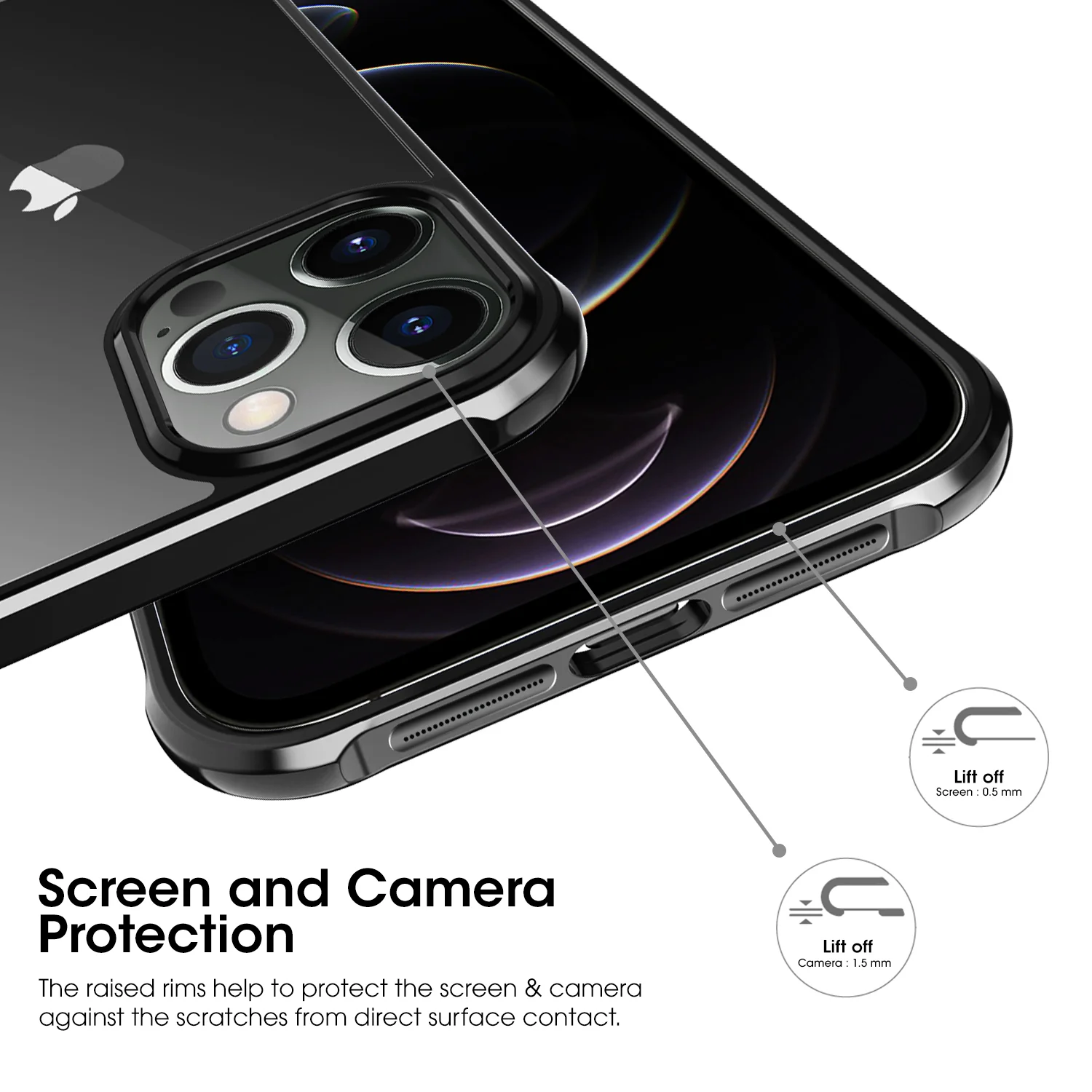 GRIPP Dazzle Xtreme Case for iPhone 12/12 Pro - Black - Image 2