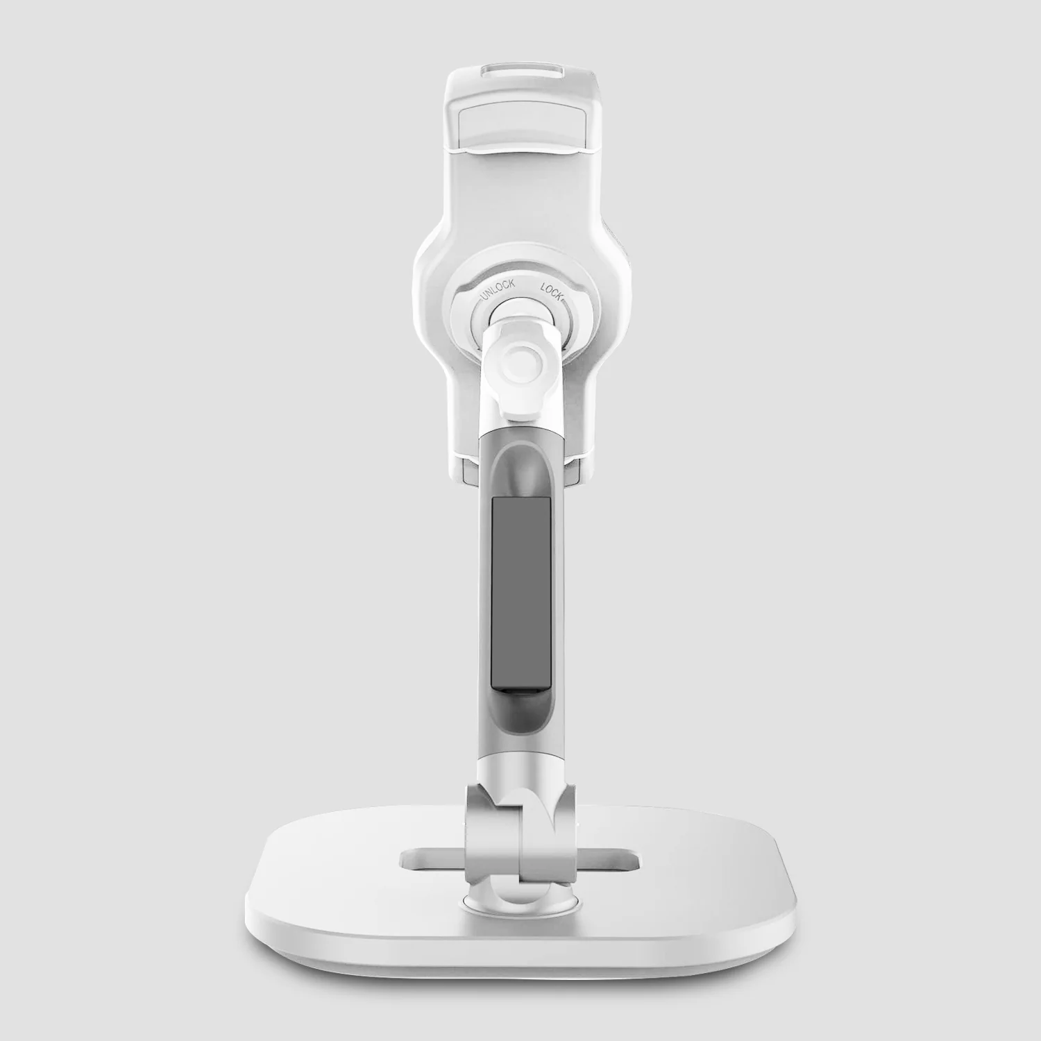 GRIPP Table Top Pivot Stand (aluminium) - White/Silver - Image 4