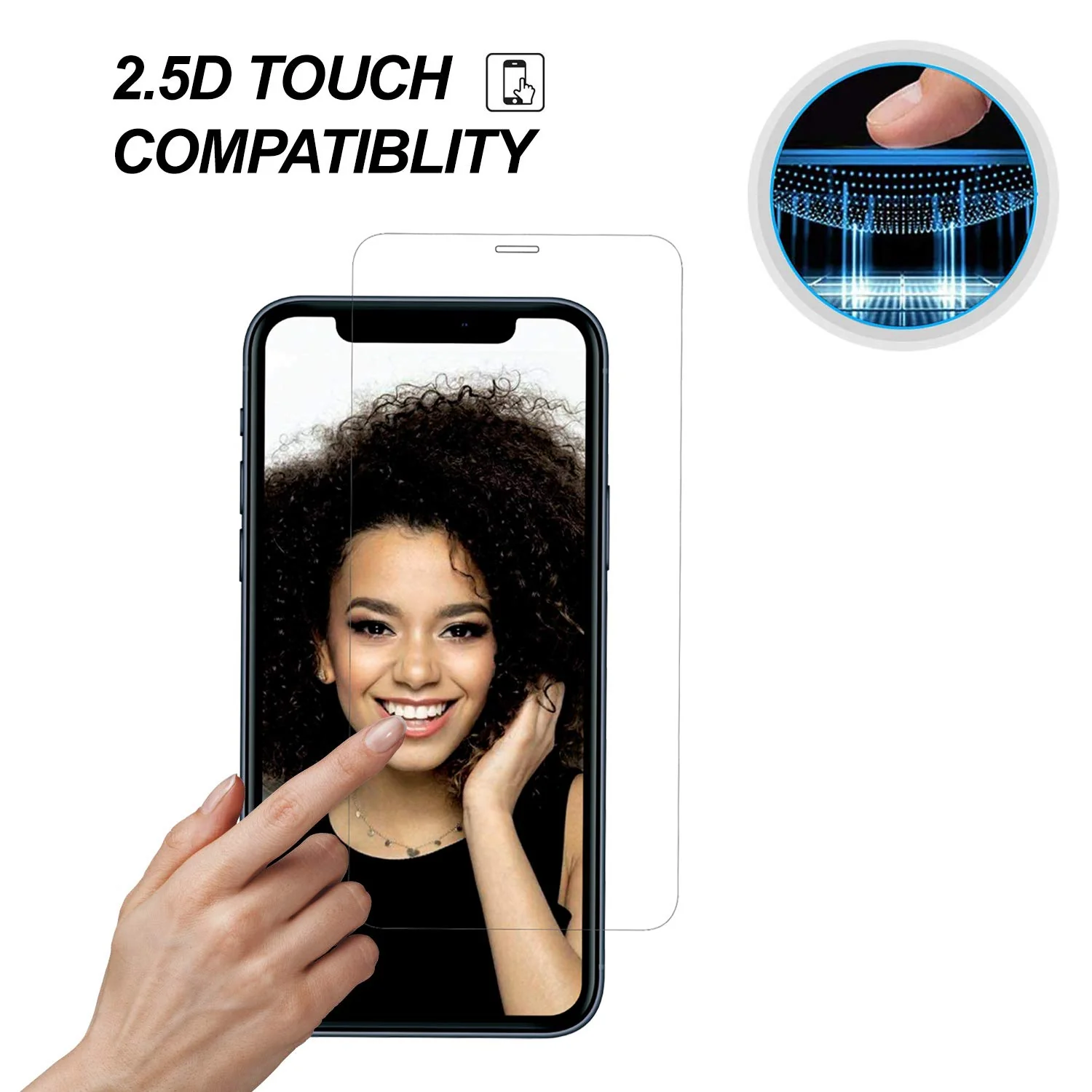 GRIPP Tempered Glass 0.3mm for iPhone 11 - Clear - Image 2