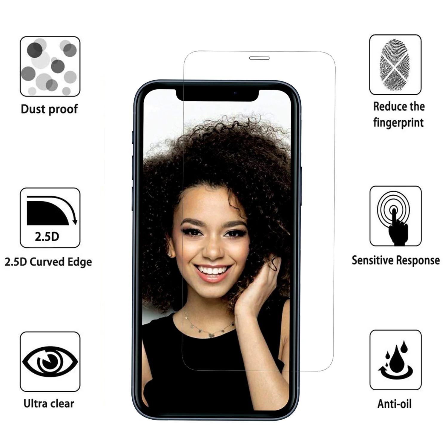 GRIPP Tempered Glass 0.3mm for iPhone 11 - Clear - Image 3
