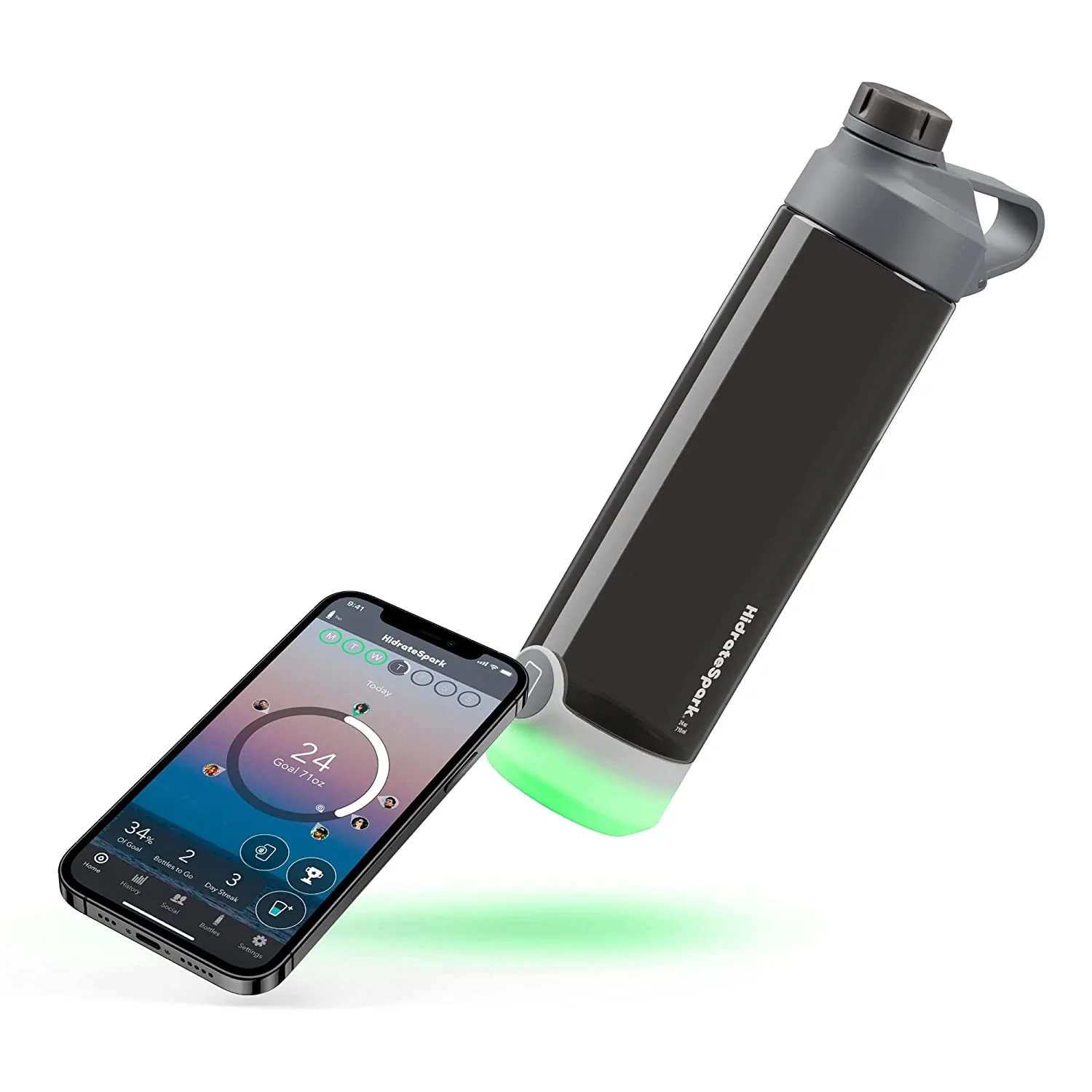 Hidrate Spark TAP Smart Water Bottle - Black Chug - Image 2