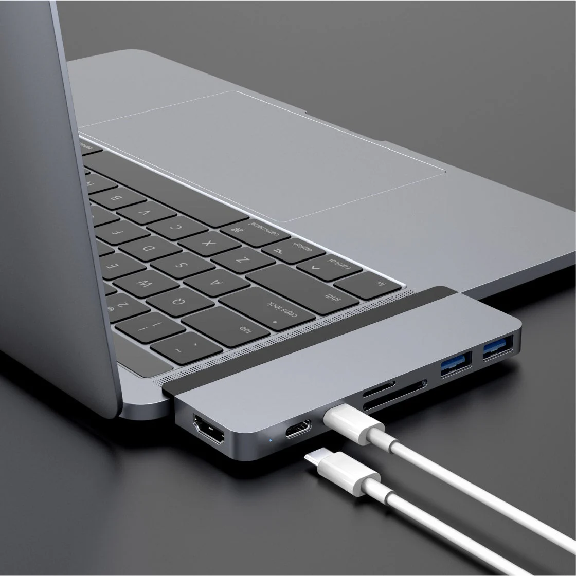 HyperDrive DUO 7-in-2 ‚Äî USB-C Hub for MacBook Pro / Air_Space Grey - Image 3