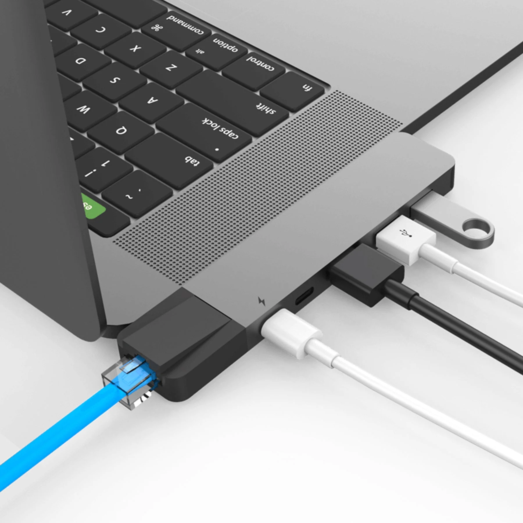 HyperDrive NET 6 in 2 USB - C Hub for MacBook_Space Grey - Image 4