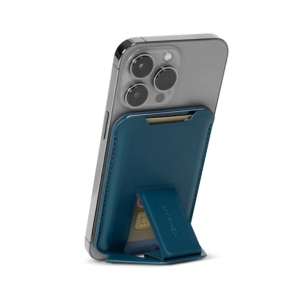 HYPHEN MagSafe Wallet - Card Holder with Stand - Blue - Image 3