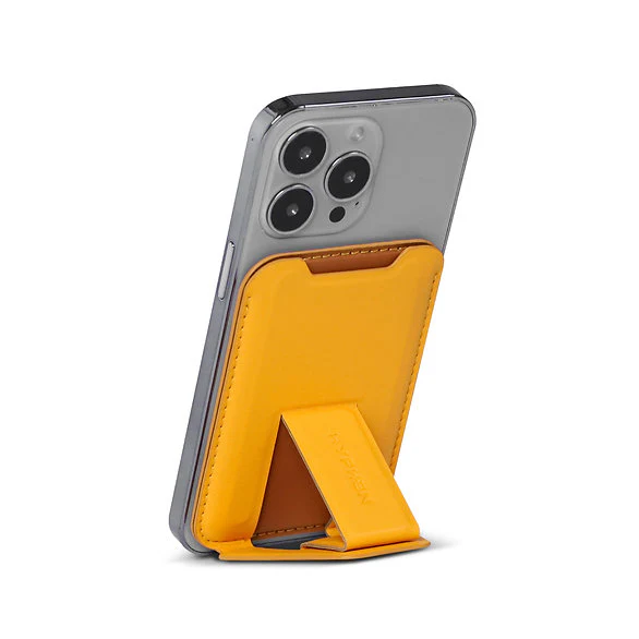 HYPHEN MagSafe Wallet - Card Holder with Stand - Orange - Image 3