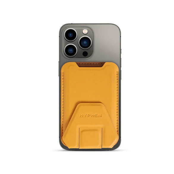 HYPHEN MagSafe Wallet - Card Holder with Stand - Orange - Image 4