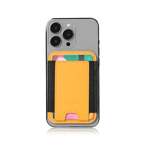 HYPHEN MagSafe Wallet - Single Pocket Holder - Orange - Image 3