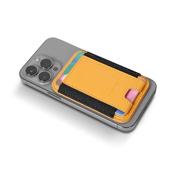 HYPHEN MagSafe Wallet - Single Pocket Holder - Orange - Image 4