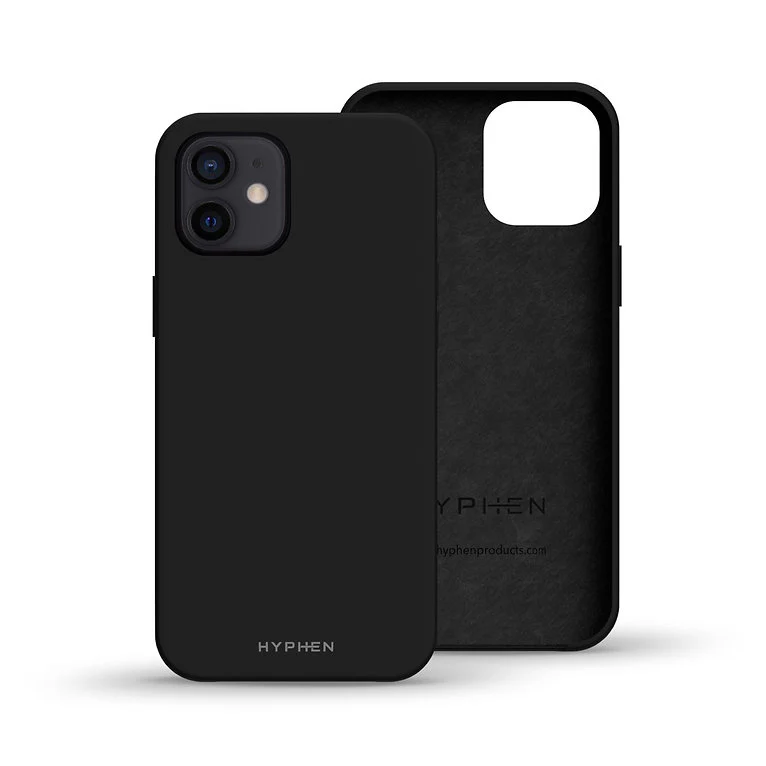 HYPHEN Silicone Case - Black - iPhone 12 - 6.1 - Image 2