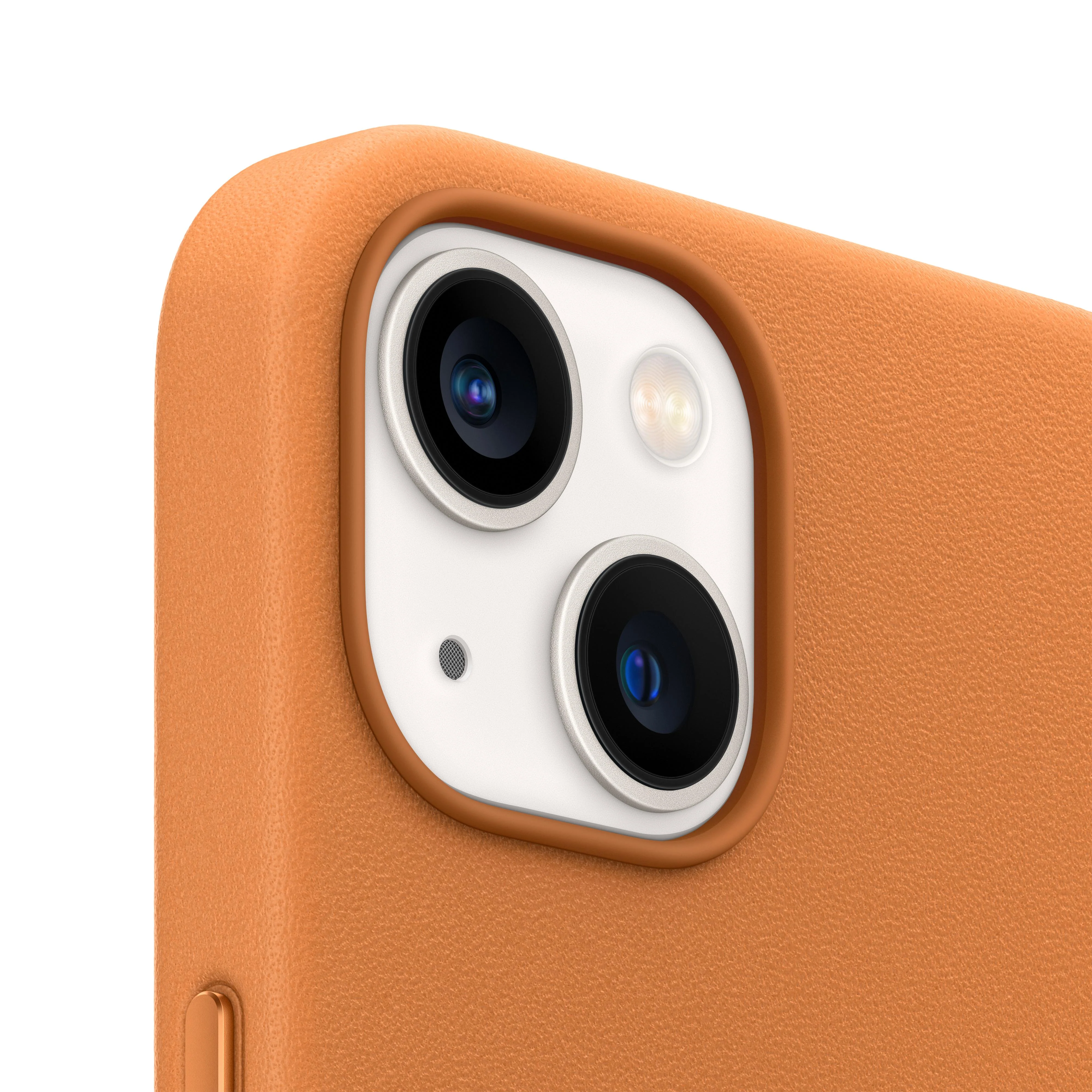iPhone 13 Leather Case with MagSafe - Golden Brown - Image 3