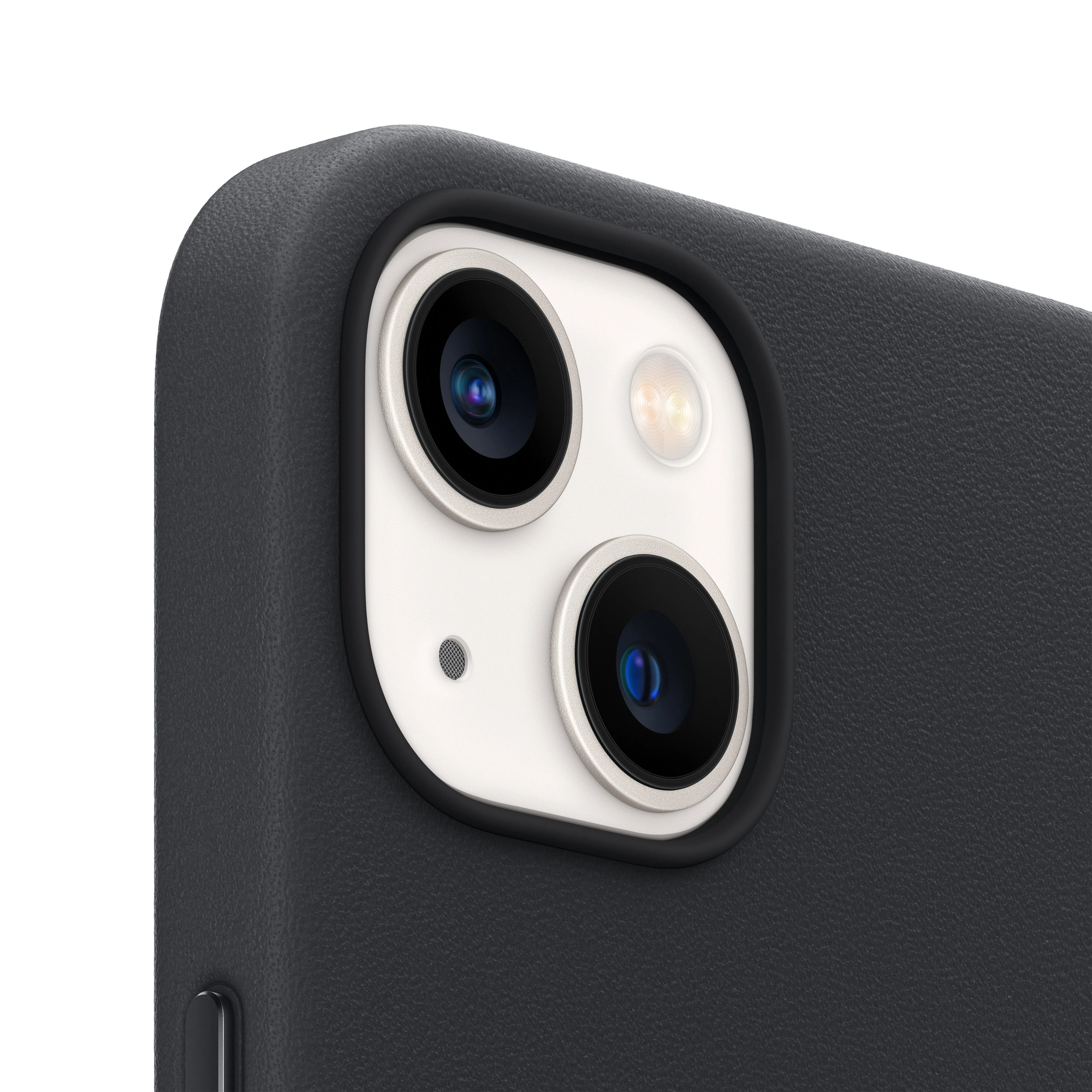 iPhone 13 Leather Case with MagSafe - Midnight - Image 3